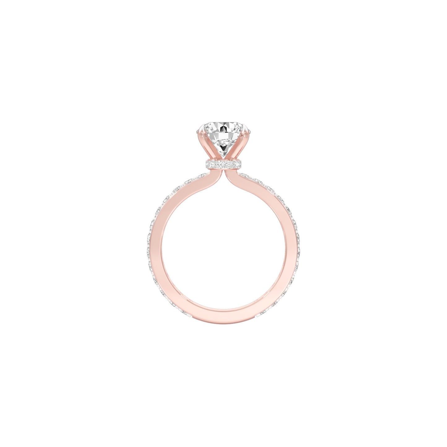 Locked in Love Diamond Engagement Ring 18 KT / Rose Gold / 22