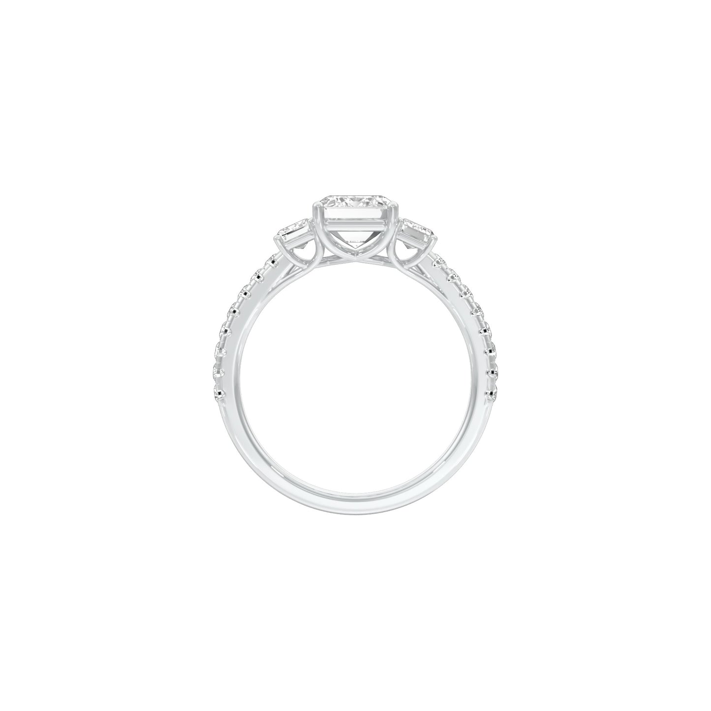 Engaged Bliss Diamond Engagement Ring 18 KT / White Gold / 22