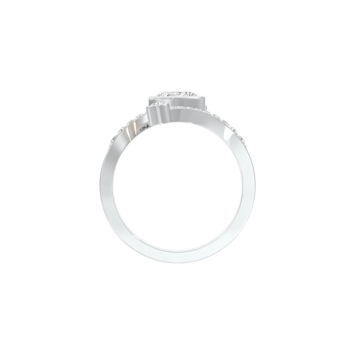 First One Diamond Engagement Ring 18 KT / White Gold / 22