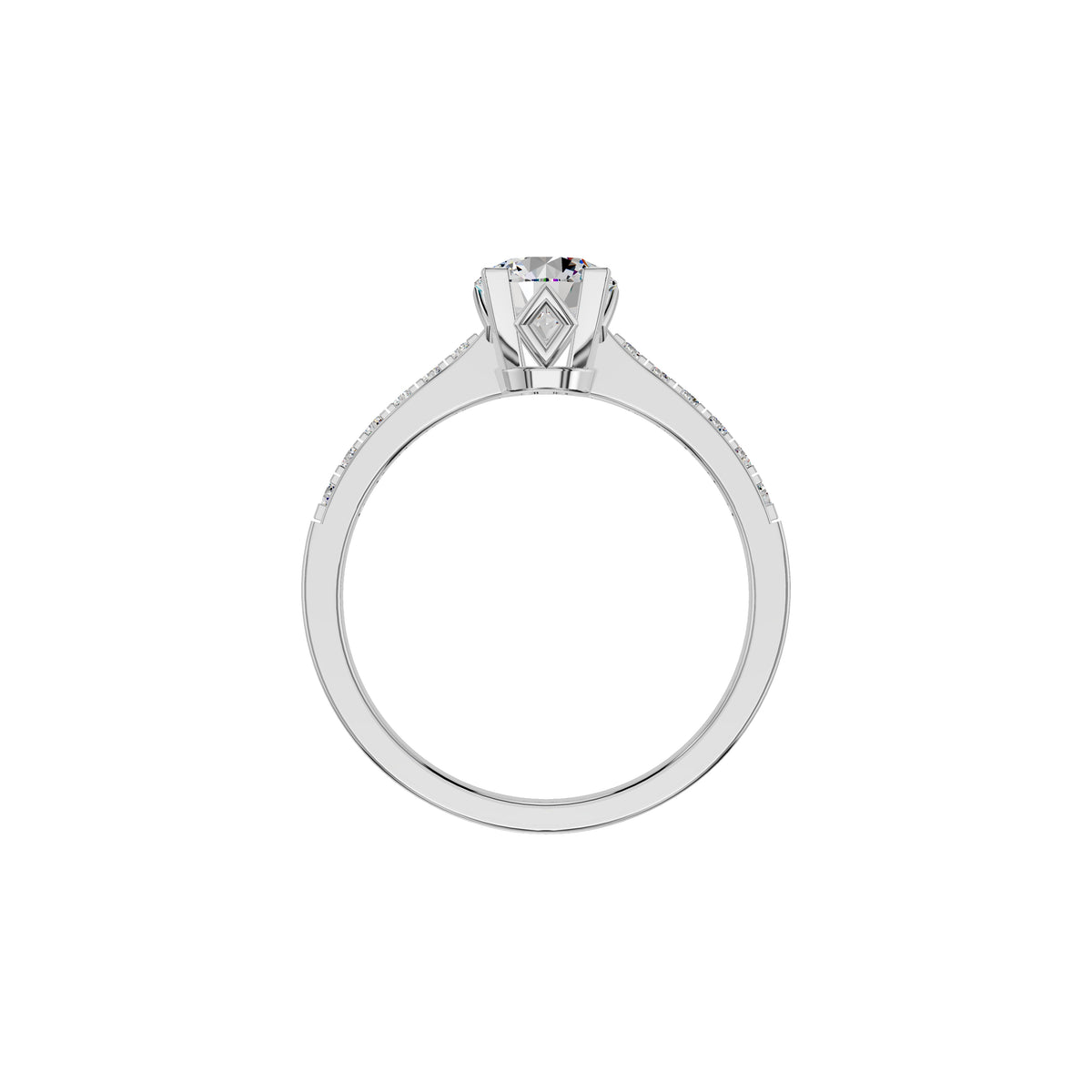 Timeless Sparkle Diamond Ring 18 KT / White Gold / 18