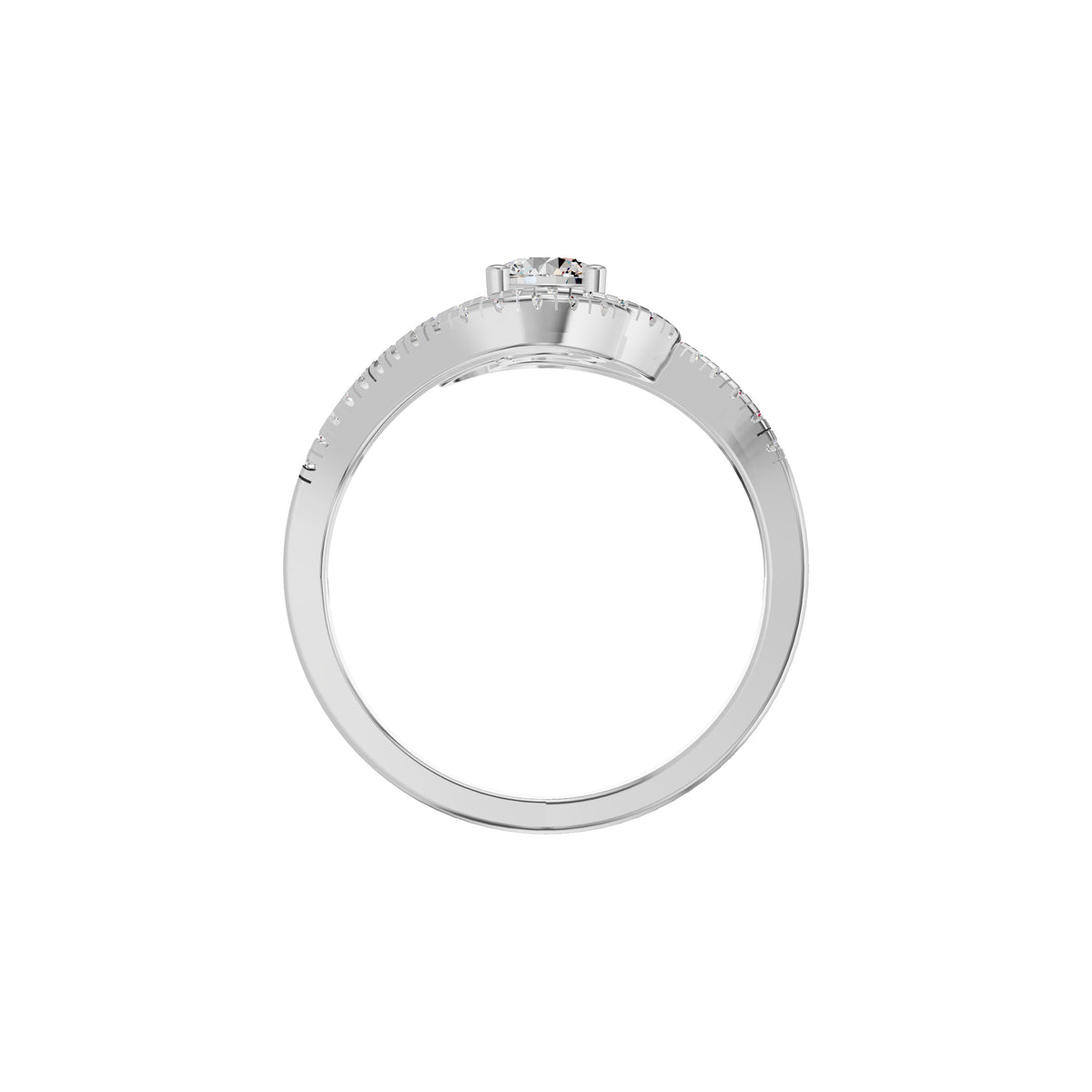 Divine Spark Diamond Ring 18 KT / White Gold / 18