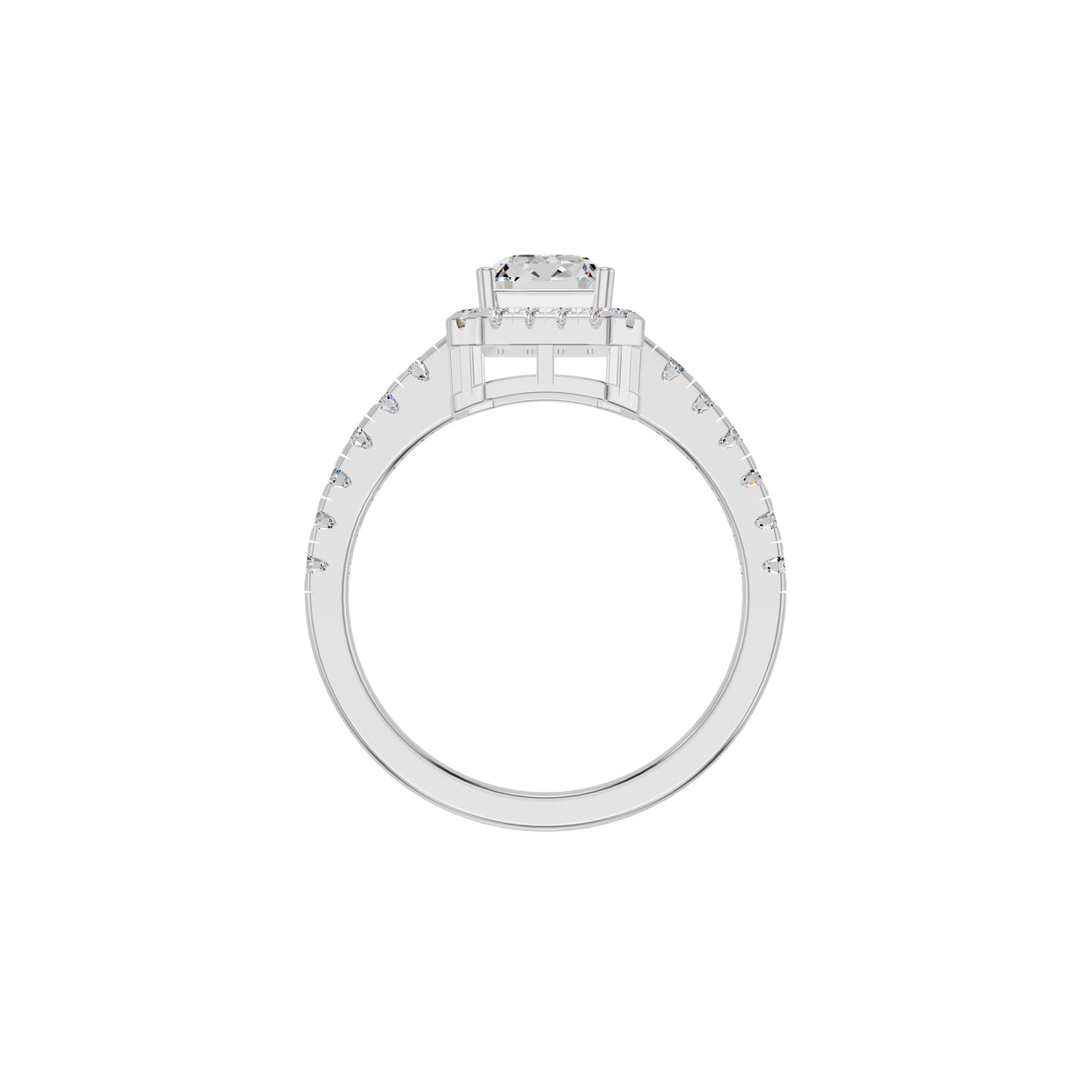 Pure Perfection Diamond Ring 18 KT / White Gold / 18
