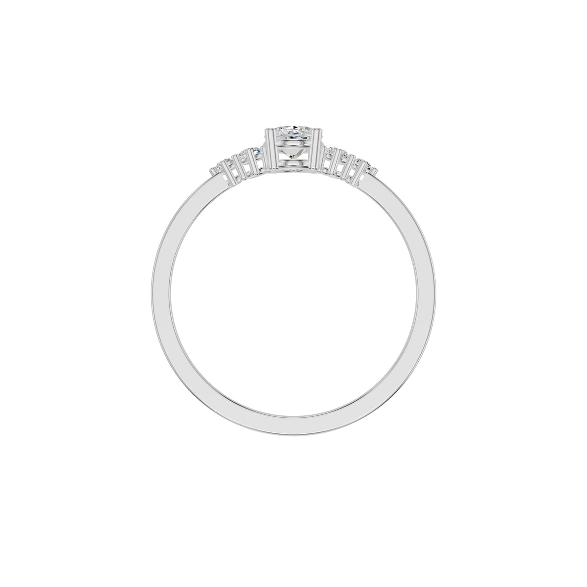 DLR002175 18 KT / White Gold / 18