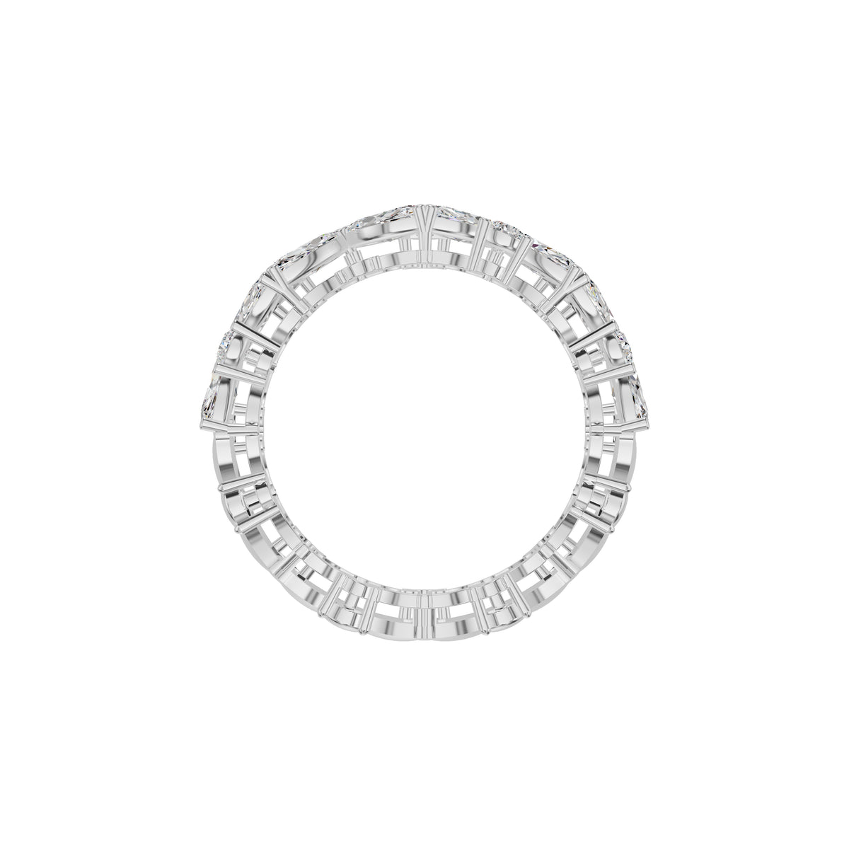 Marquise Cluster Diamond Band Ring
