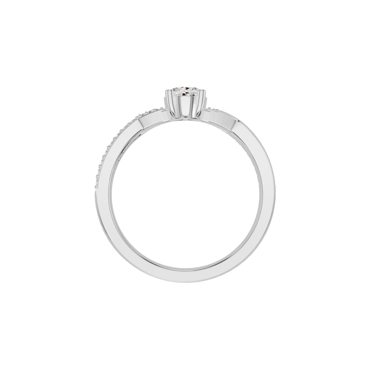 DLR002376 18 KT / White Gold / 18