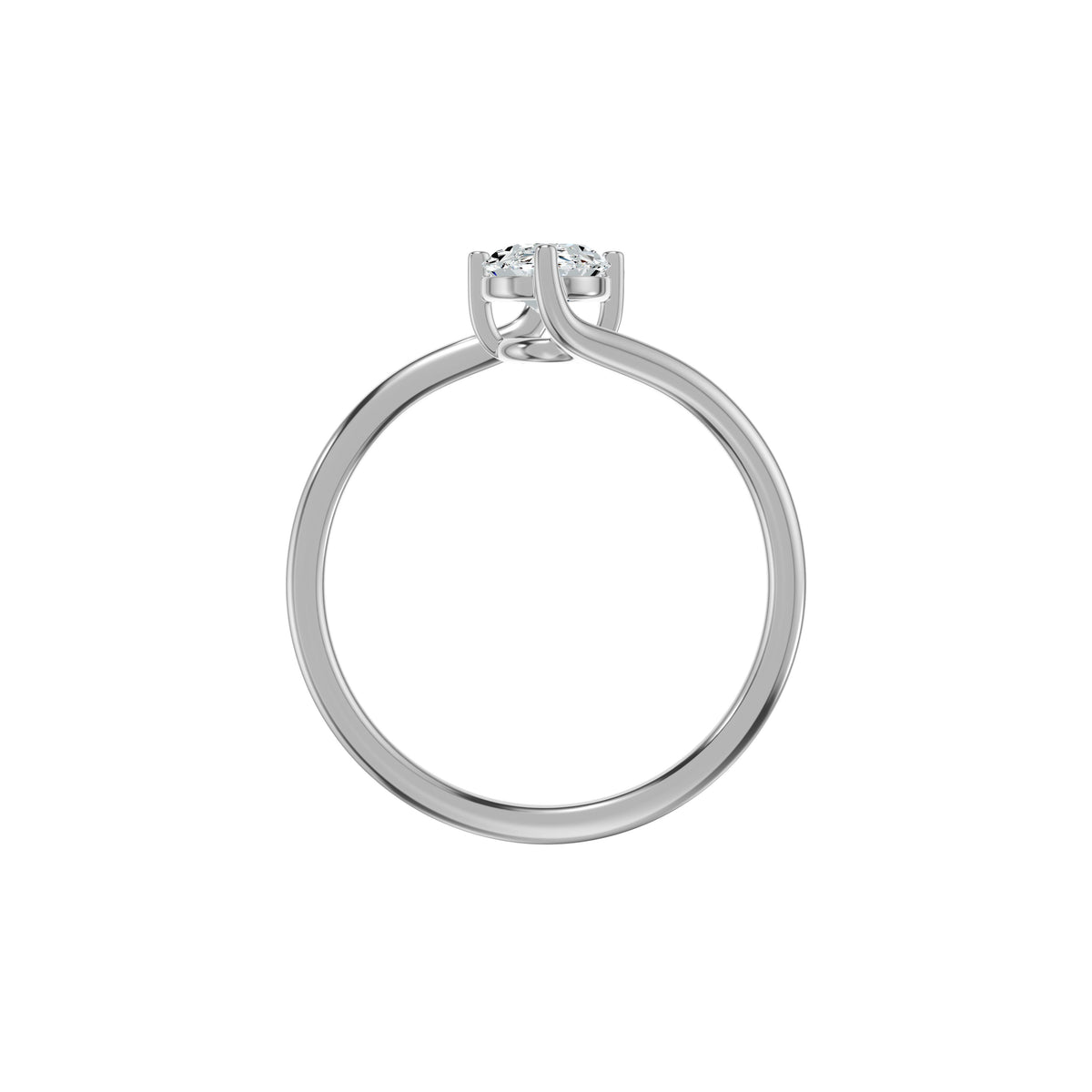 DLR002602 18 KT / White Gold / 18