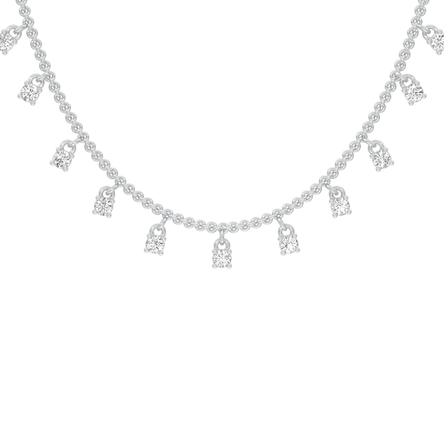 Lineage of Luxe Diamond Necklace 18 KT / White Gold