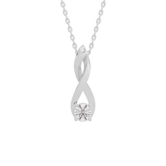 Entwined Diamond Pendant