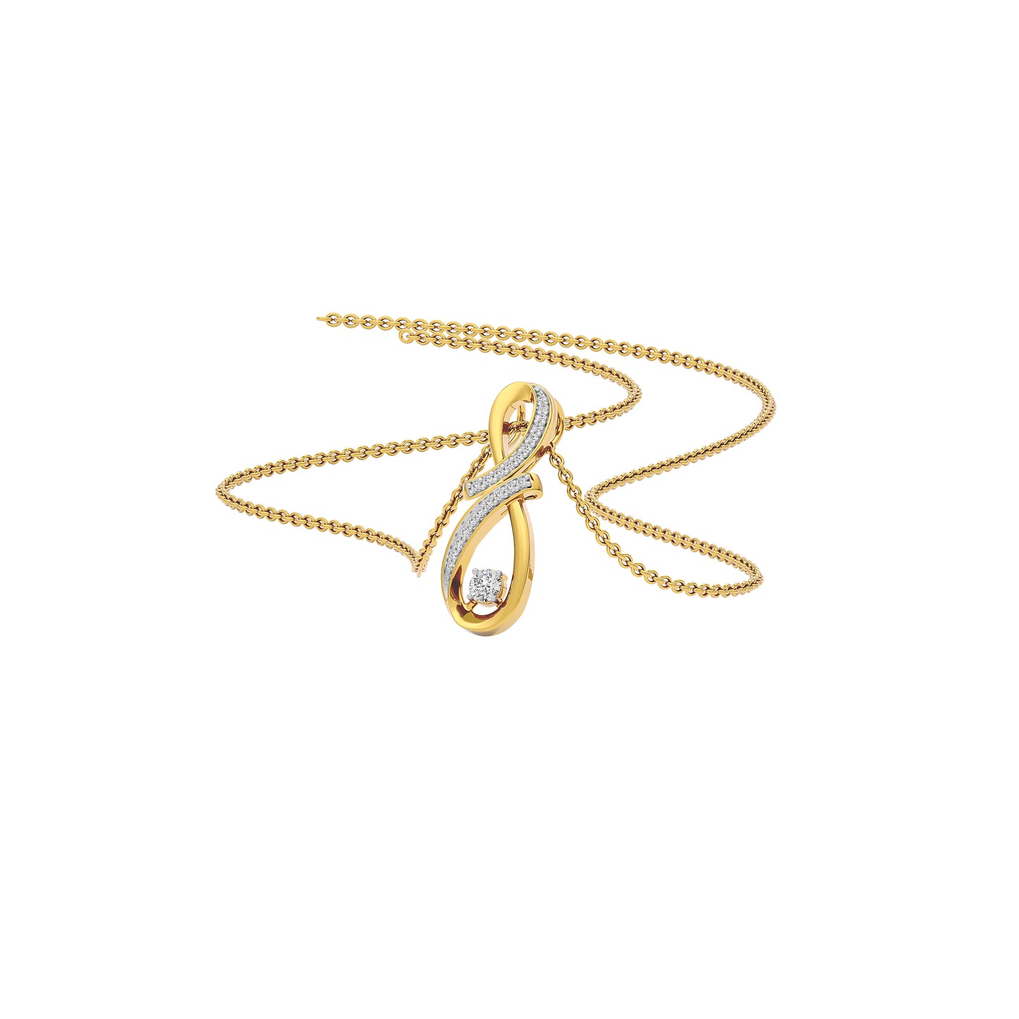 Galactic Glamour Diamond Pendant 18 KT / Yellow Gold