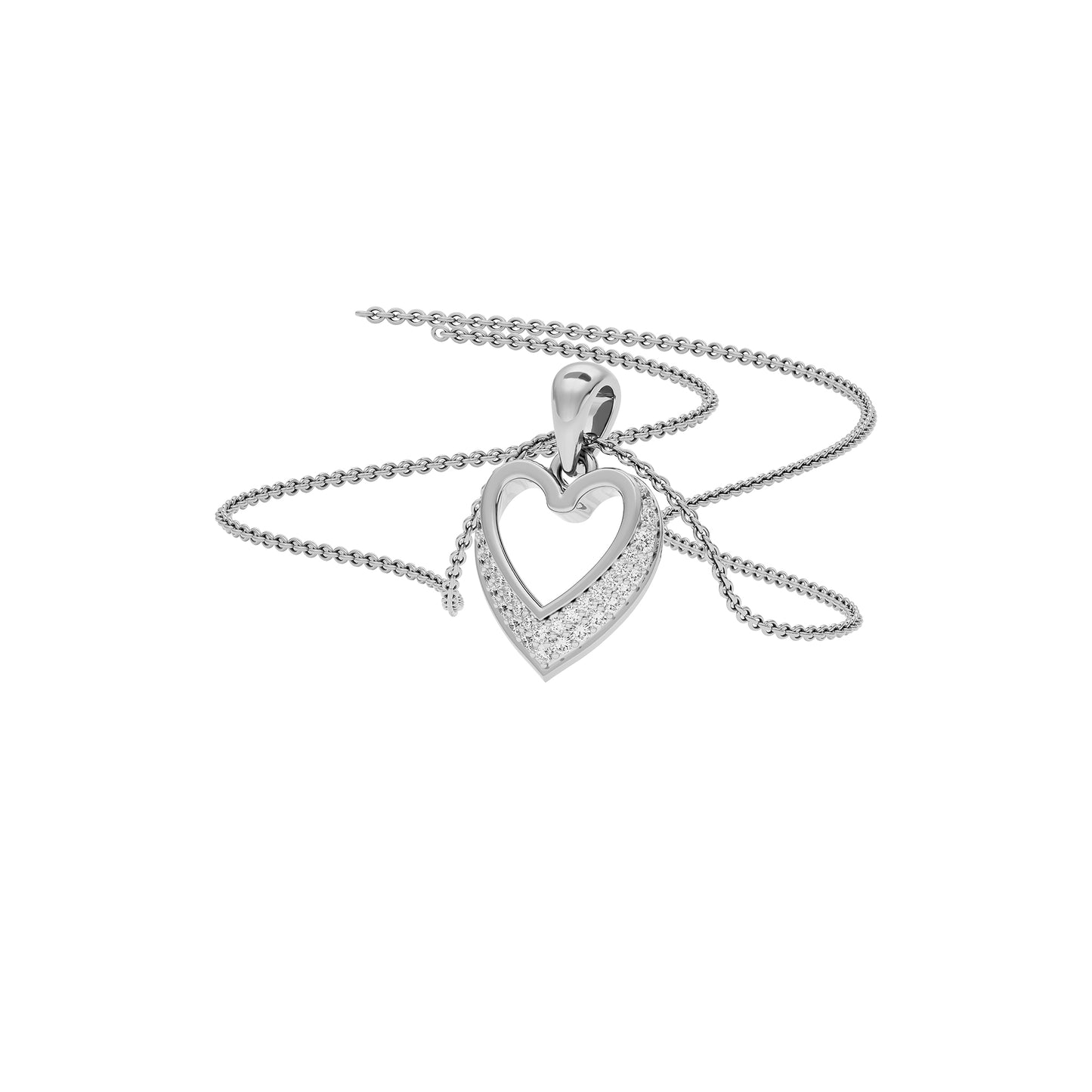 Diamond Whisper Pendant 18 KT / White Gold