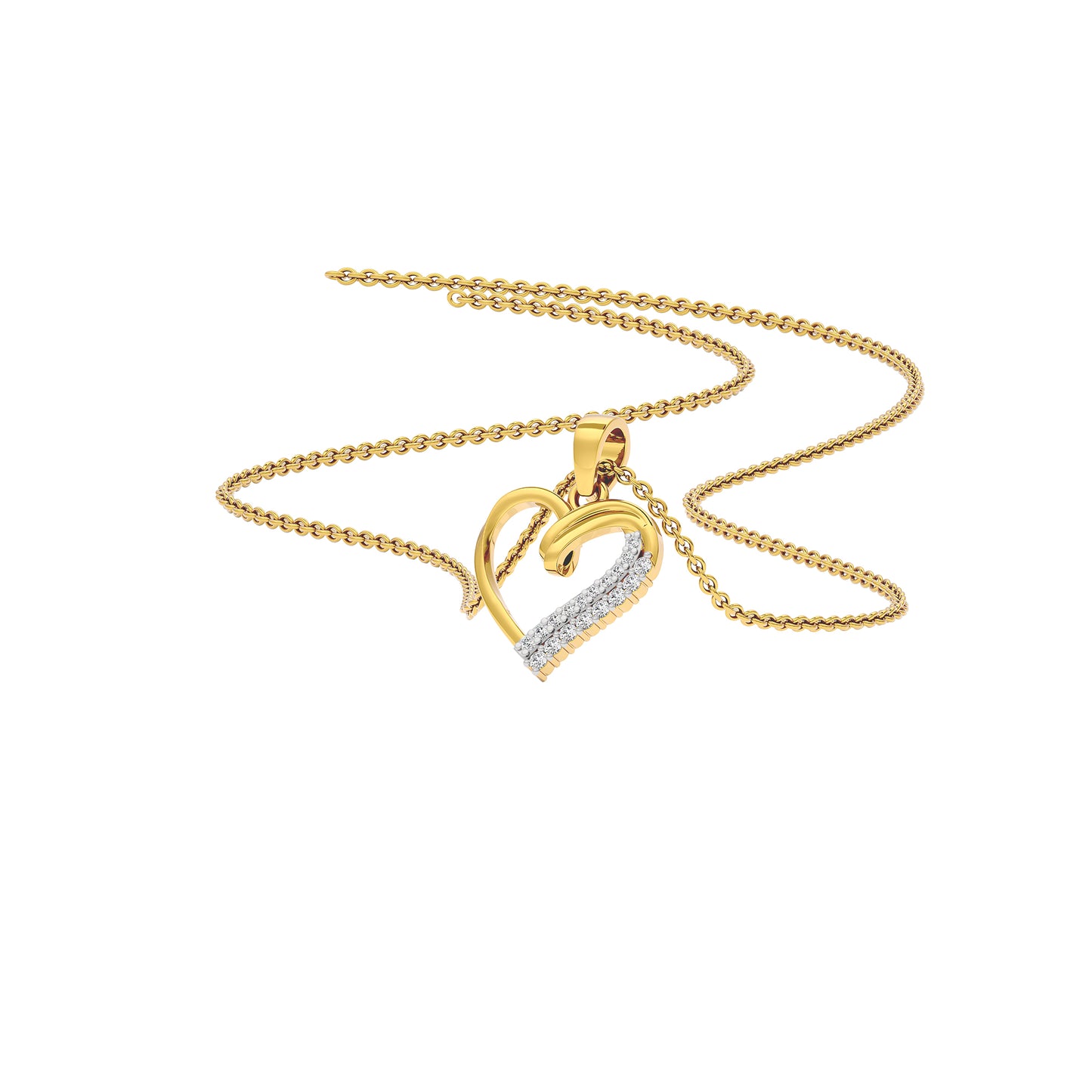 Celeste Bloom Diamond Pendant 18 KT / Yellow Gold
