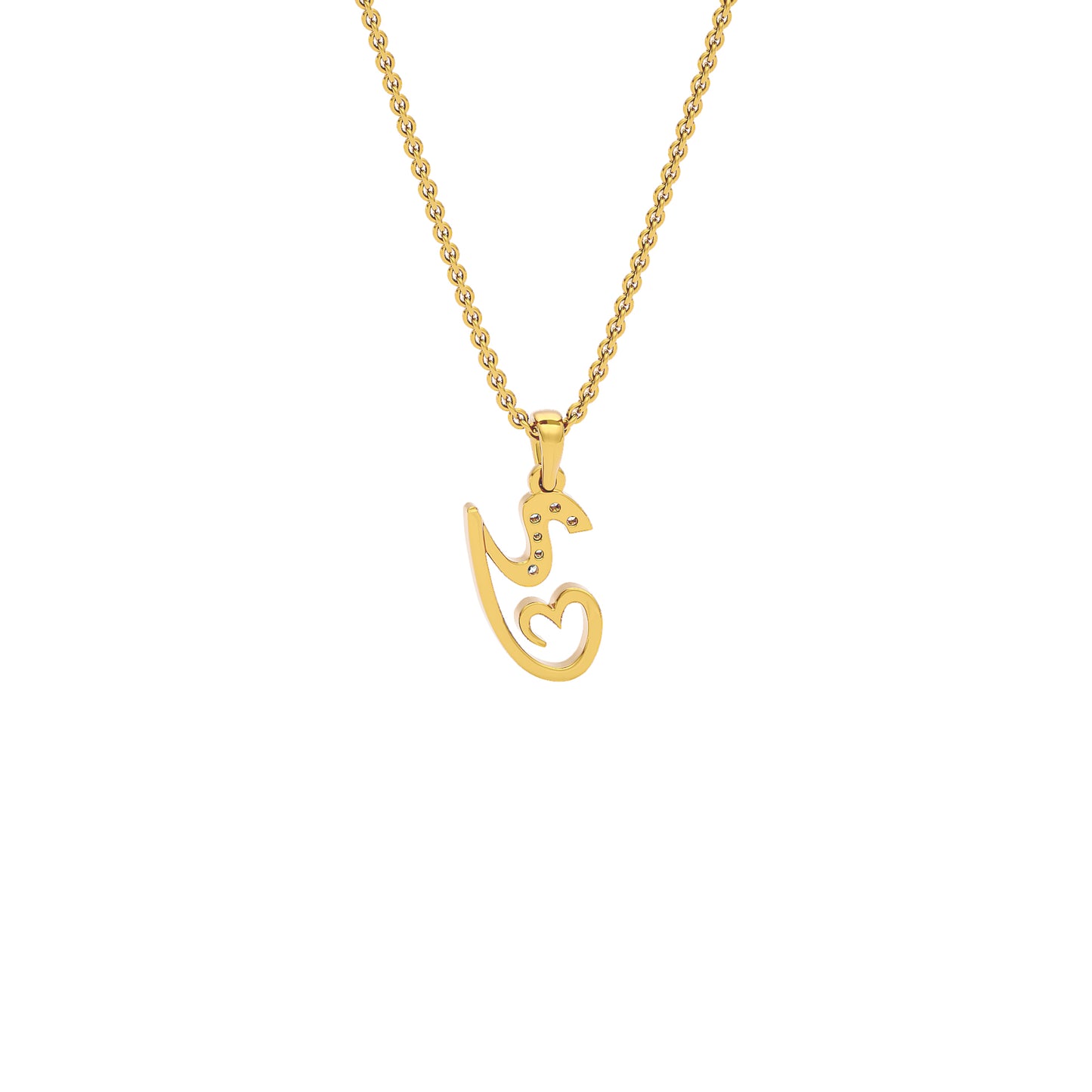 Yours ‘Y’ Diamond Pendant 18 KT / Yellow Gold