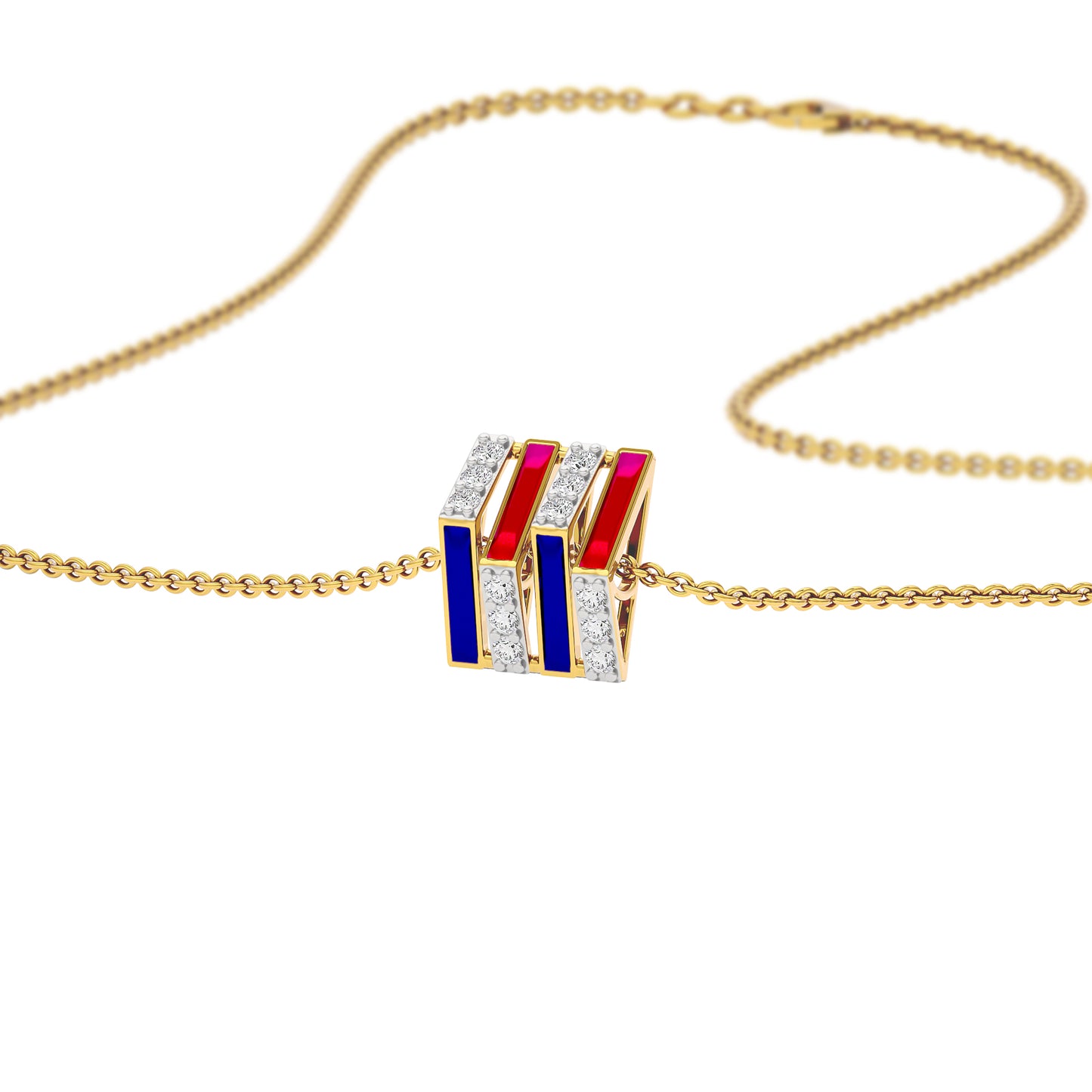 Color Cue Fashion Diamond Pendant 18 KT / Yellow Gold