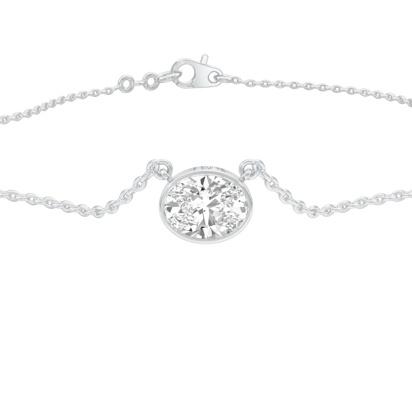 Core Spark Diamond Pendant 18 KT / White Gold