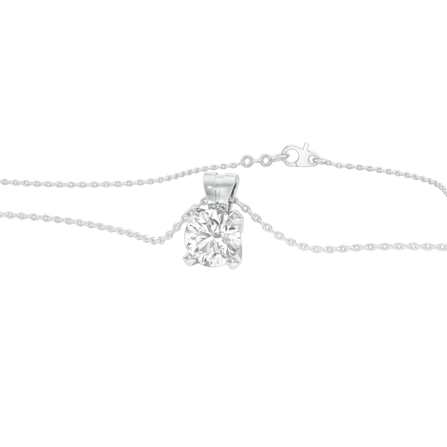 Symmetry Drop Diamond Pendant