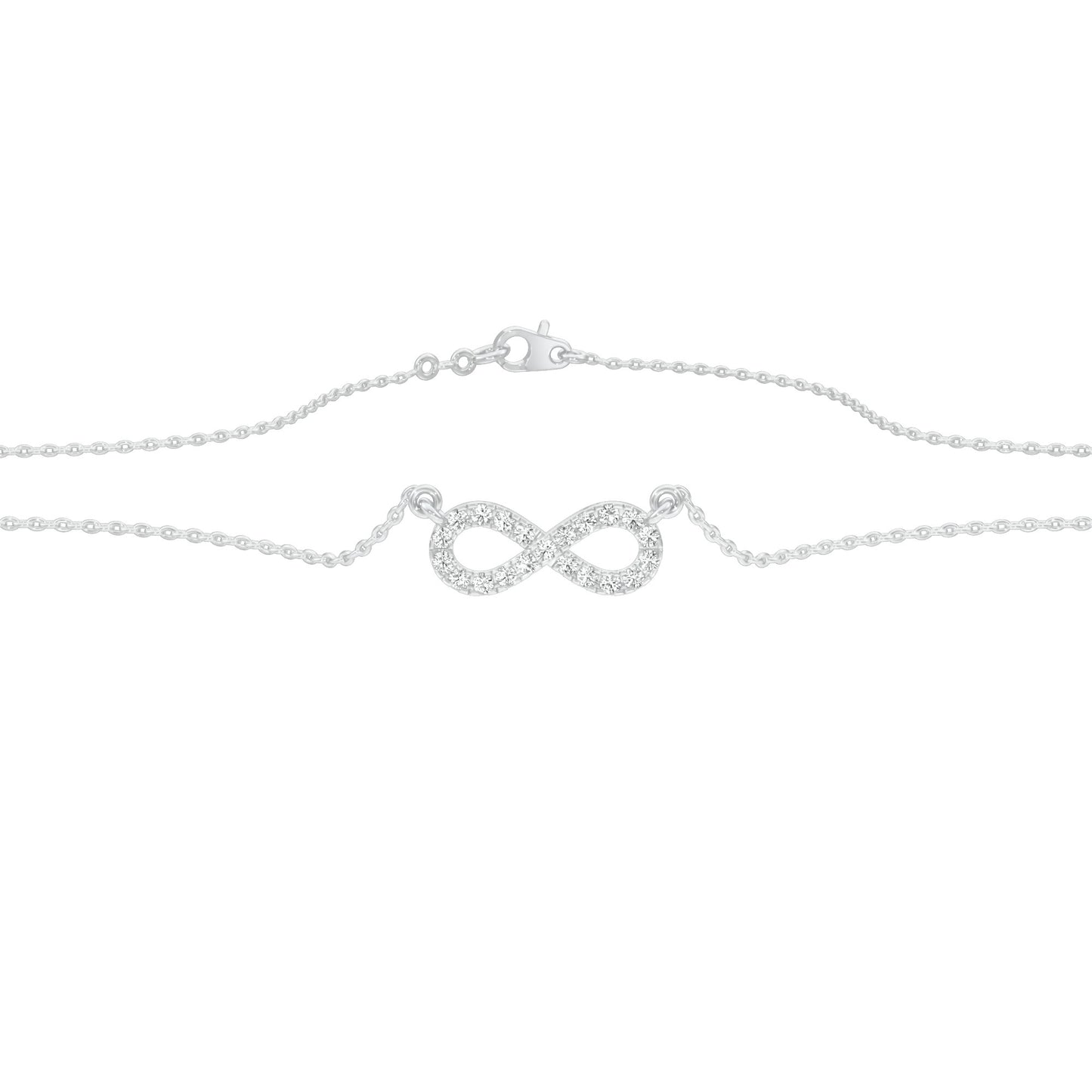 To The Infinite Diamond Pendant 18 KT / White Gold