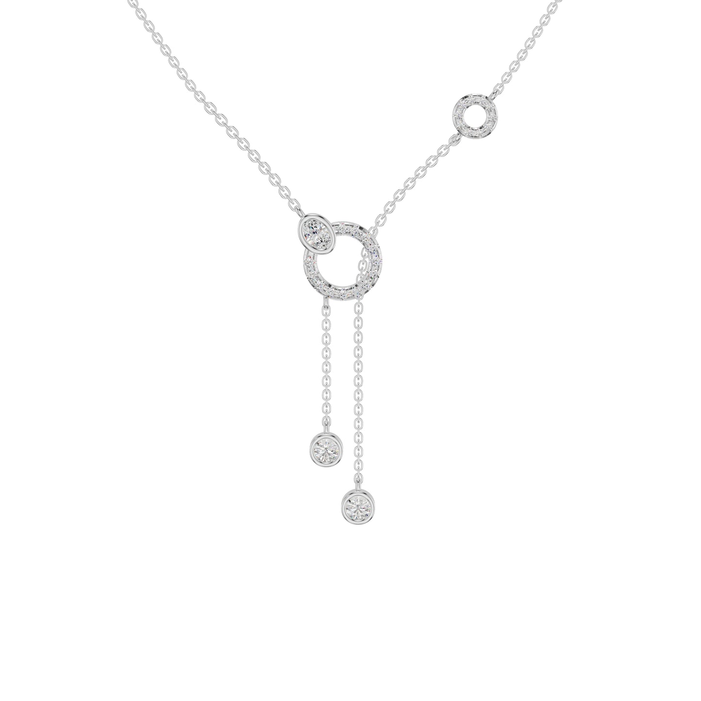 The Keepsake Diamond Chain Necklace 18 KT / White Gold