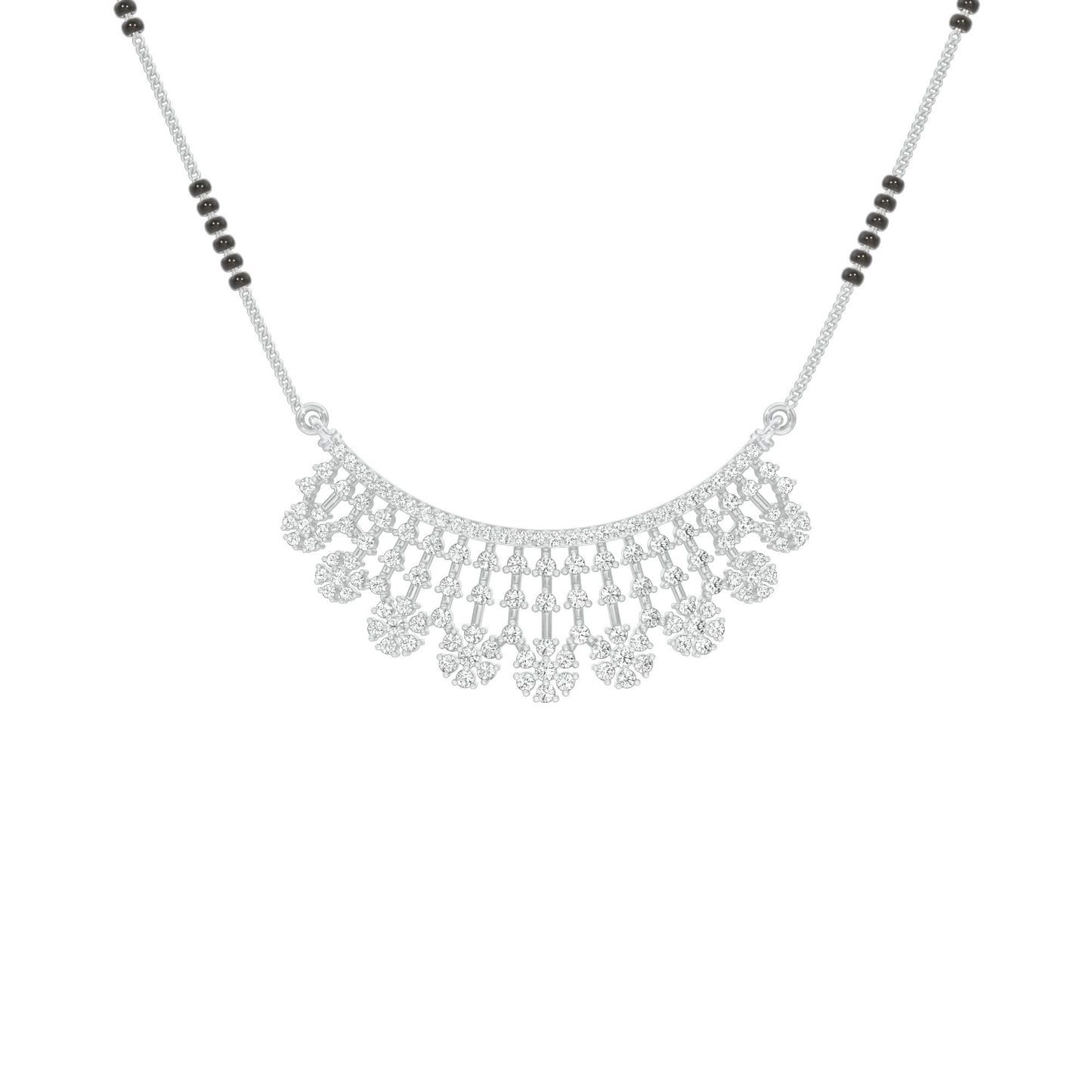 Aarna Diamond Mangalsutra 18 KT / White Gold