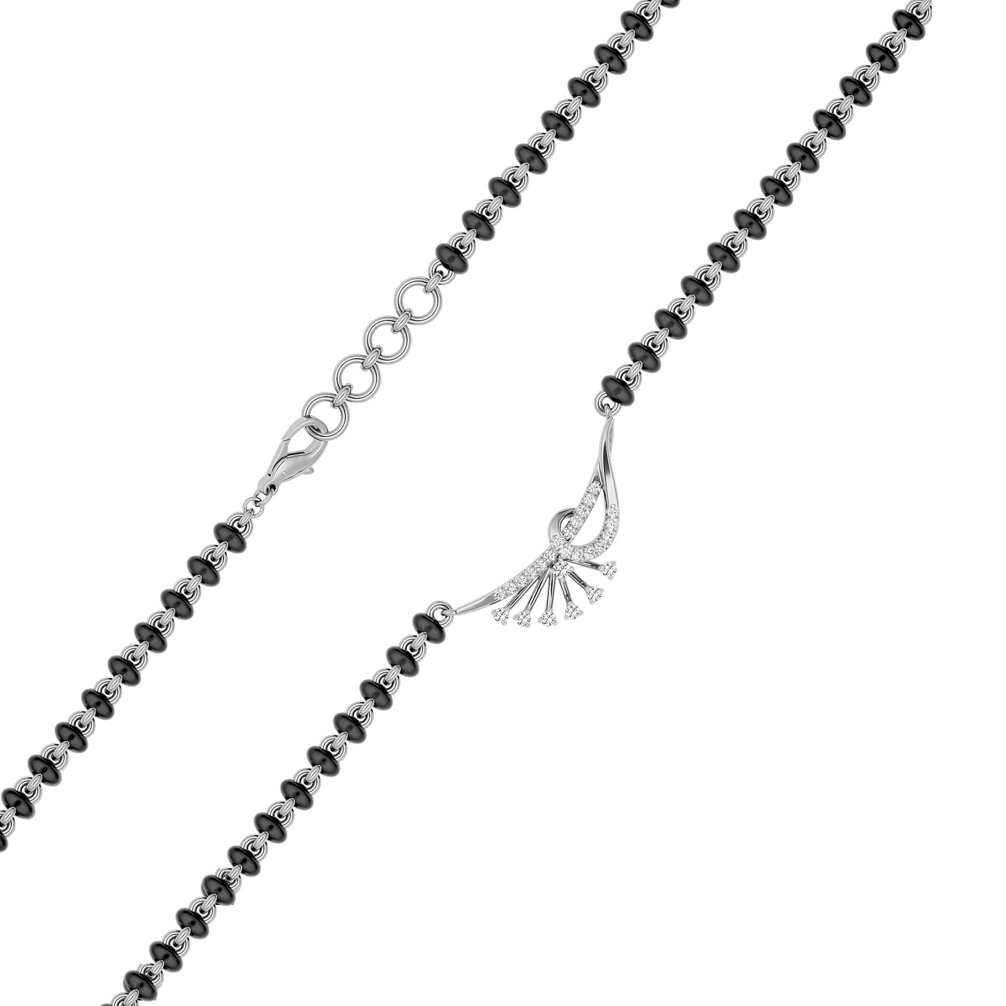 Opal Essence Diamond Mangalsutra 18 KT / White Gold