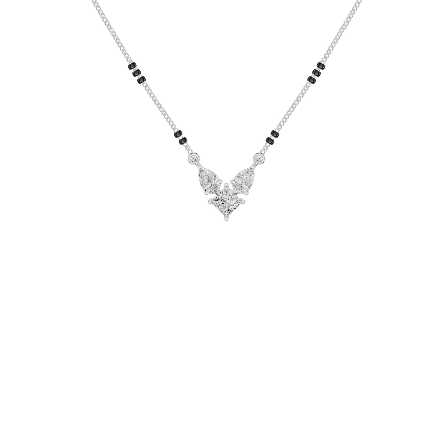 Butterfly Bliss Diamond Mangalsutra 18 KT / White Gold