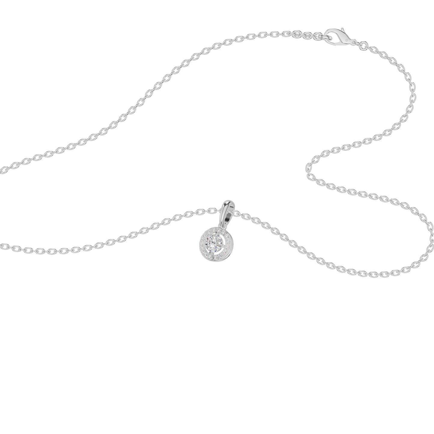 Lumiera Halo Diamond Pendant