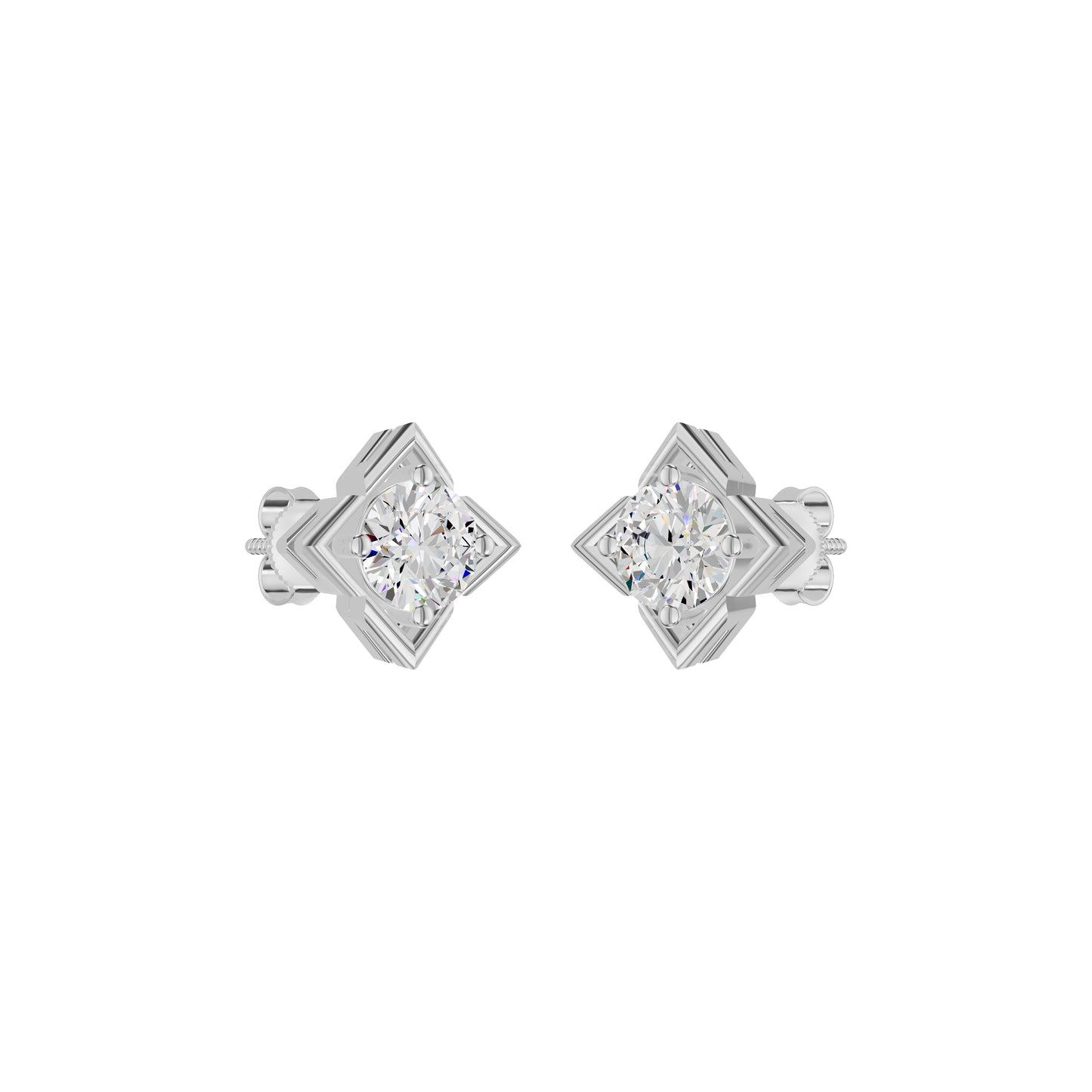 ID-LGERA24493XX 18 KT / White Gold