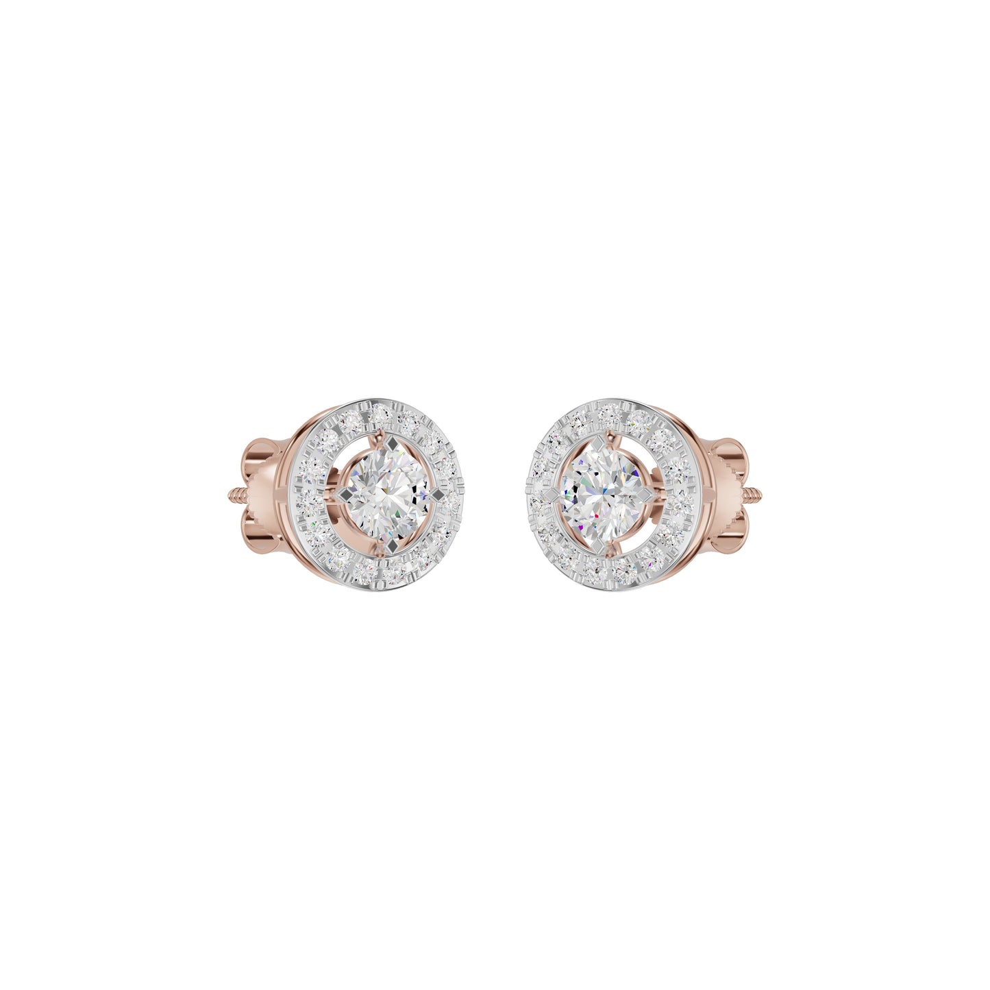Lumiera Halo Diamond Earrings