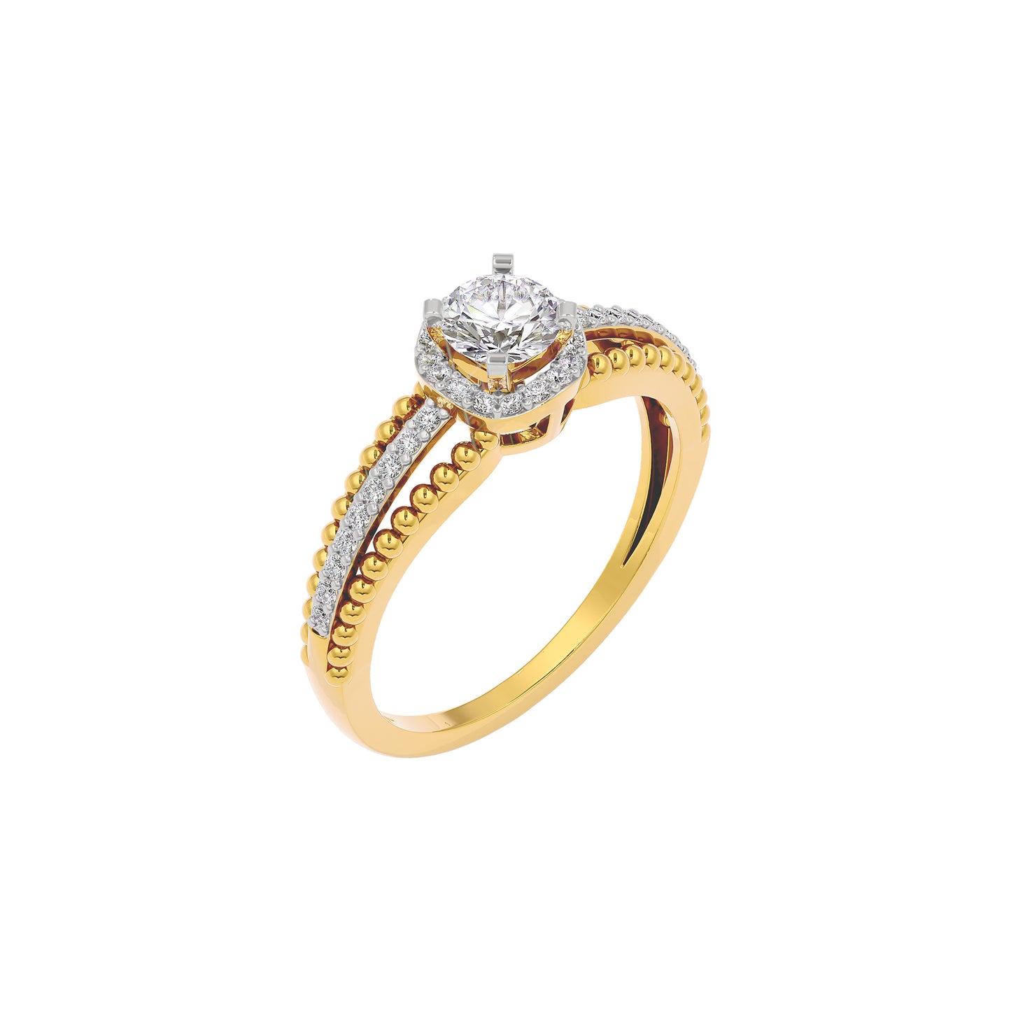 Serene Diamond Solitaire Ring