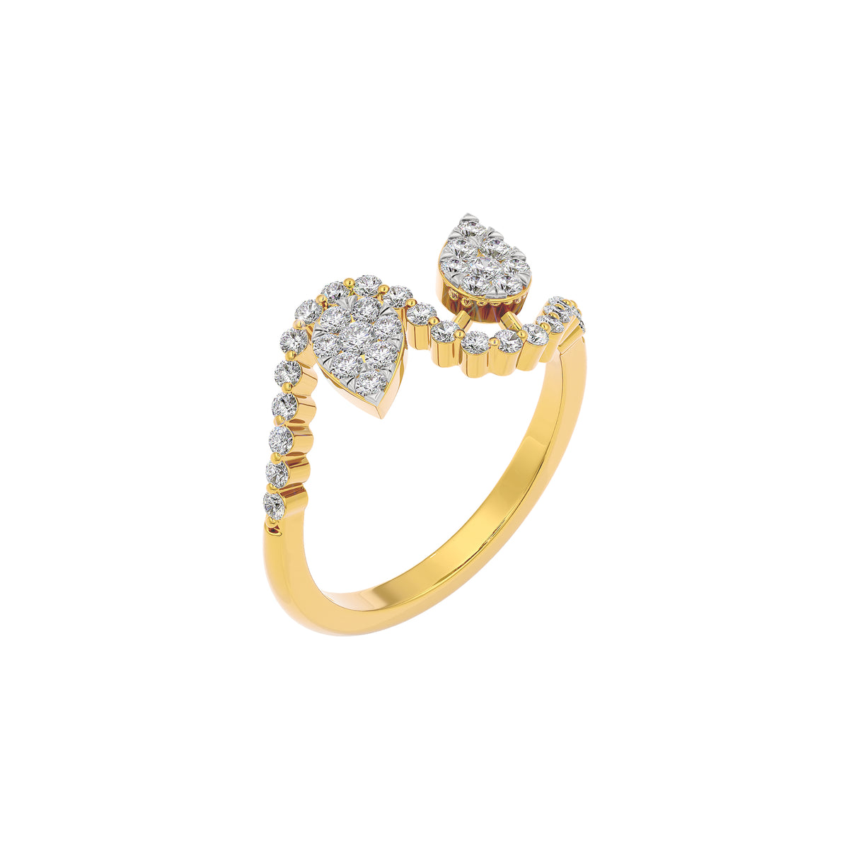Verena Two Tone Diamond Ring