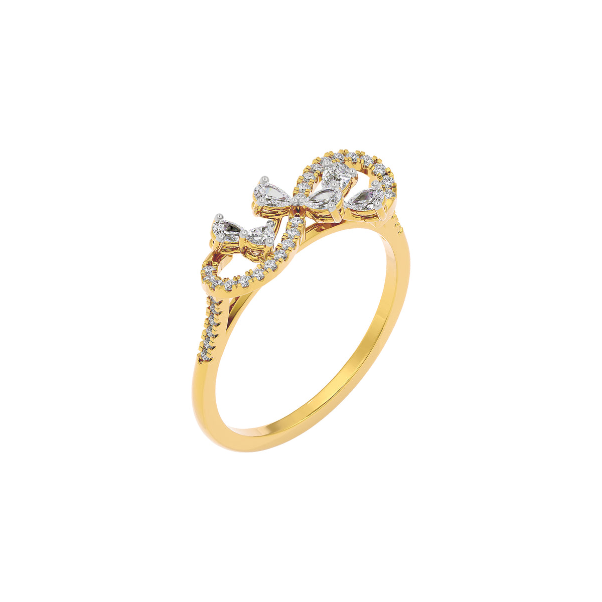 Elara Two Tone Diamond Ring