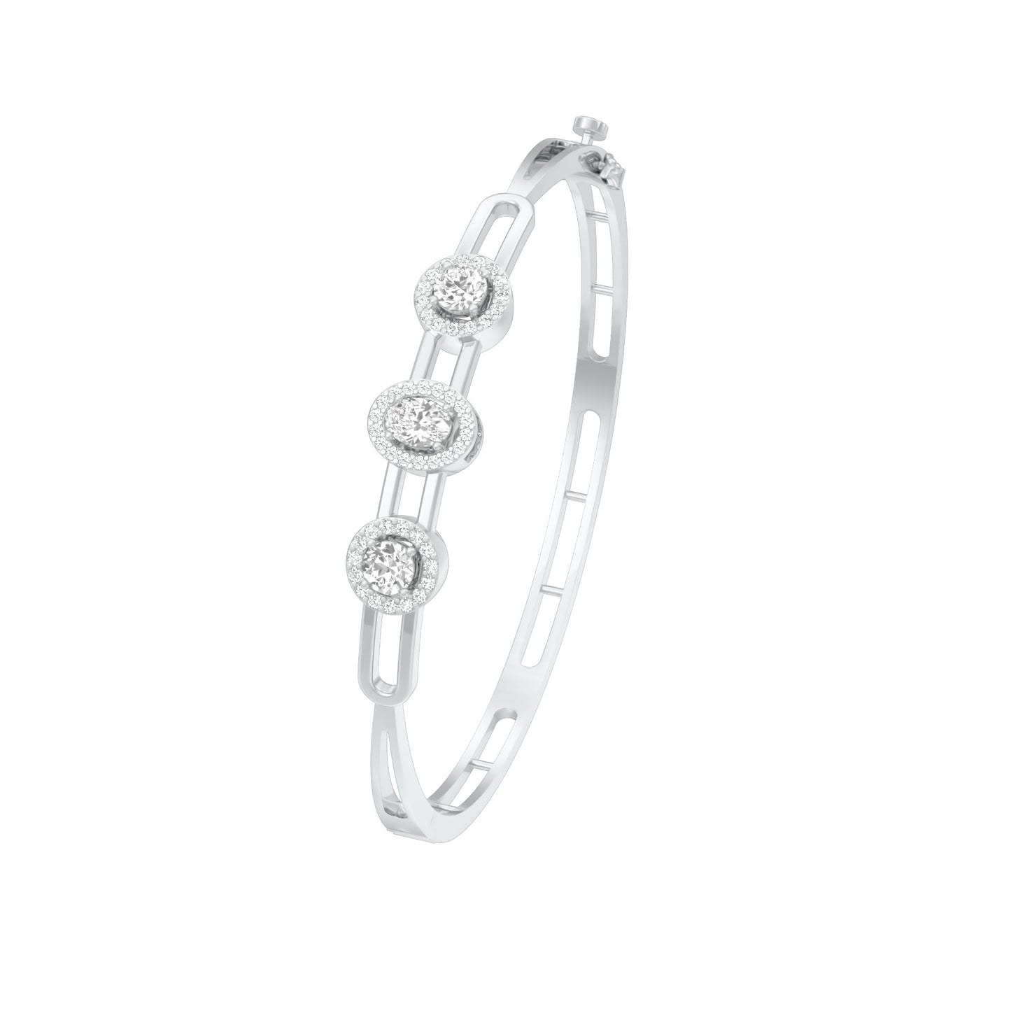 KI-BRL00111 18 KT / White Gold