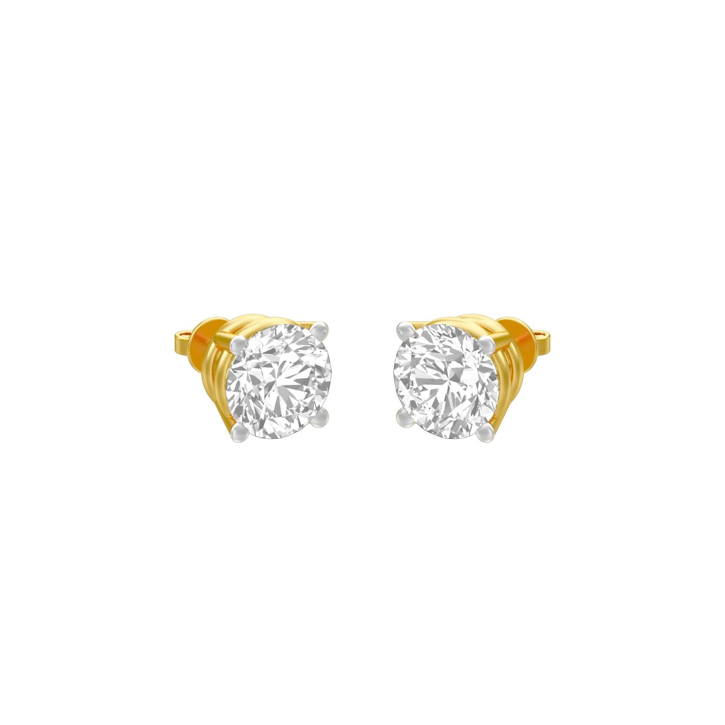 KI-ER00002-075 18 KT / Yellow Gold