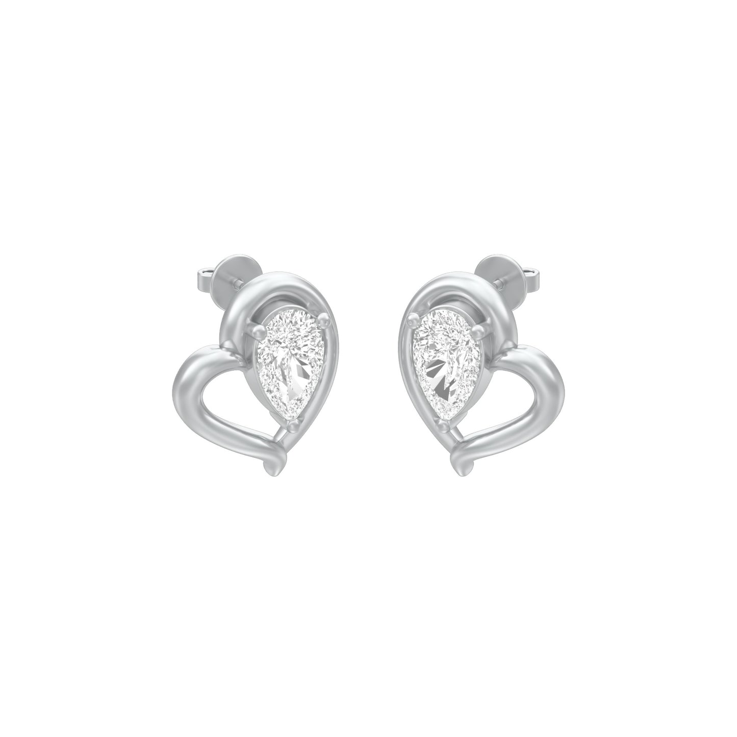 KI-ER00405-PE-025 18 KT / White Gold