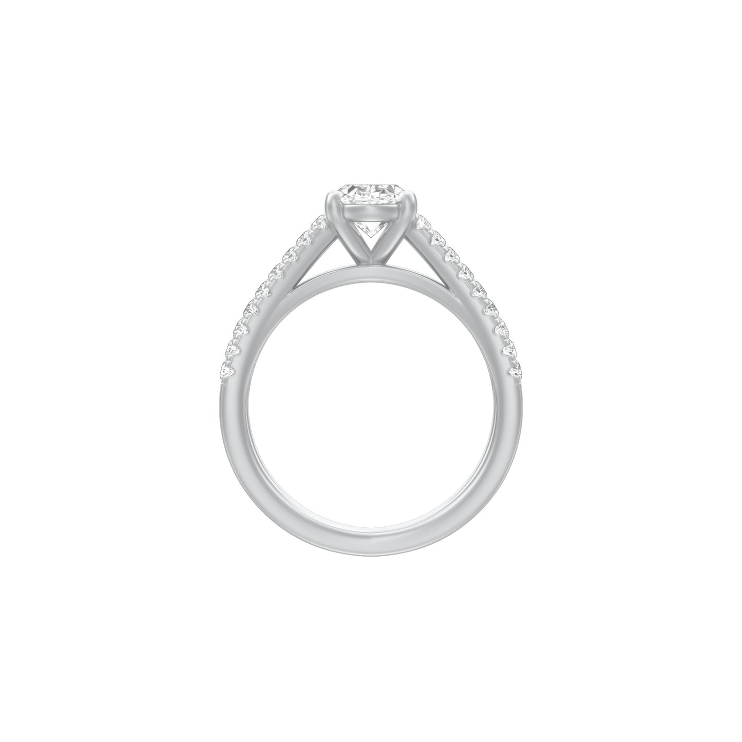 KI-LR00420-OV-100 18 KT / White Gold / 18