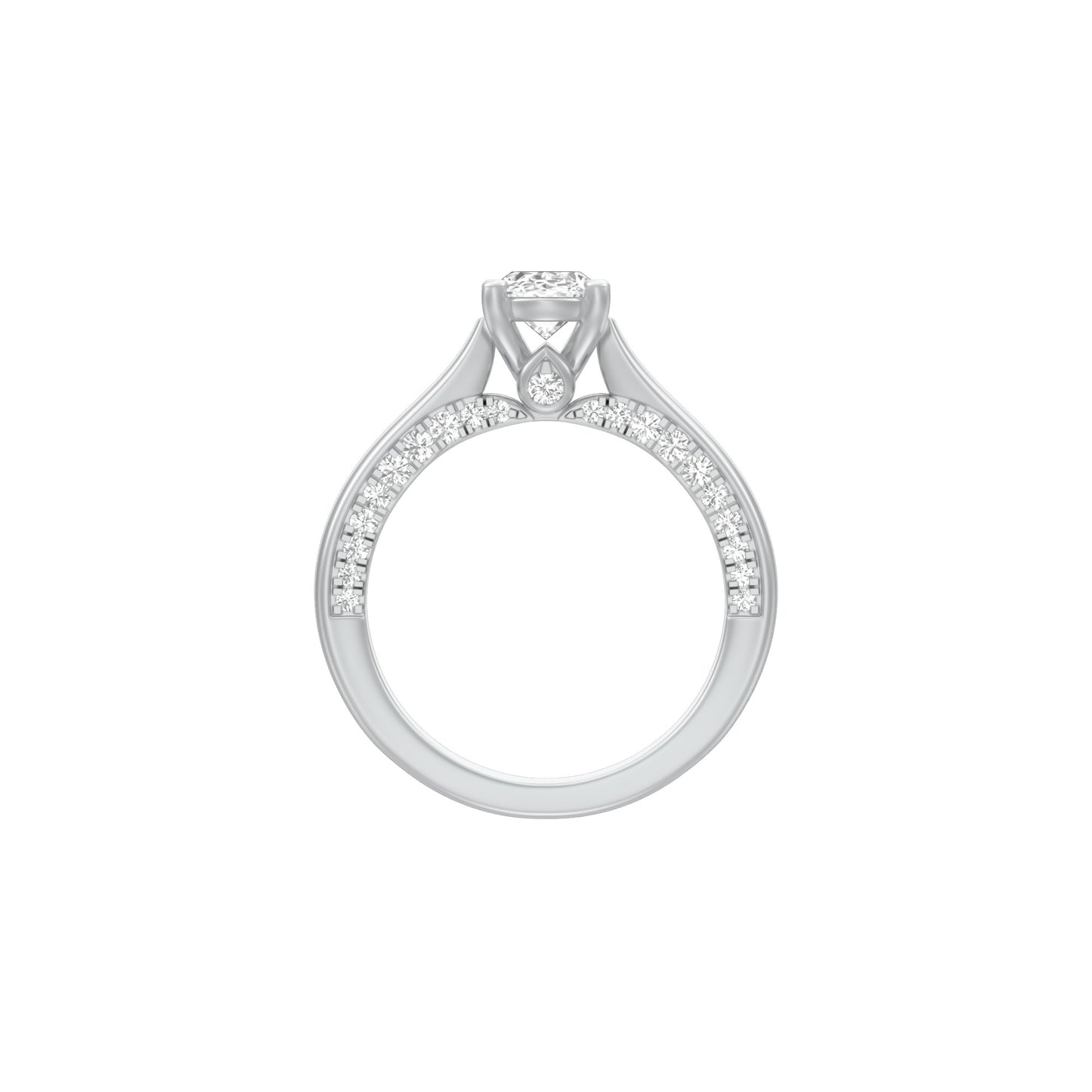 KI-LR00938-OV-100 18 KT / White Gold / 18