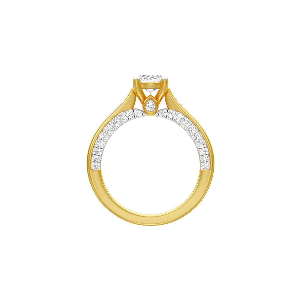 KI-LR00938-OV-100 18 KT / Yellow Gold / 18