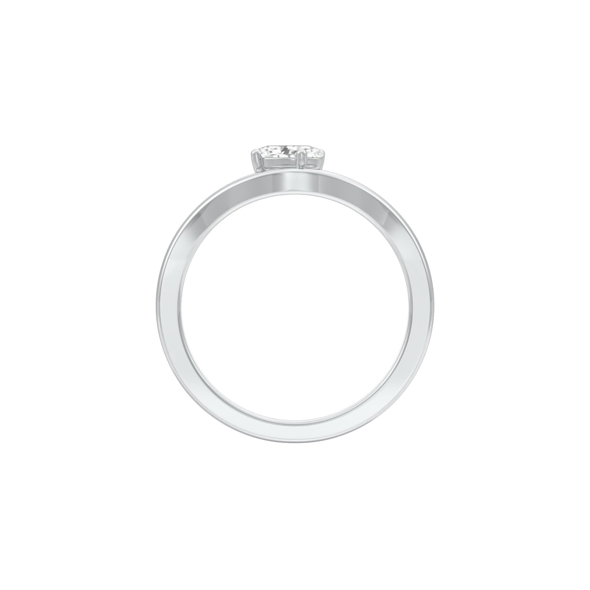 KI-LR02128-OV-025 18 KT / White Gold / 24