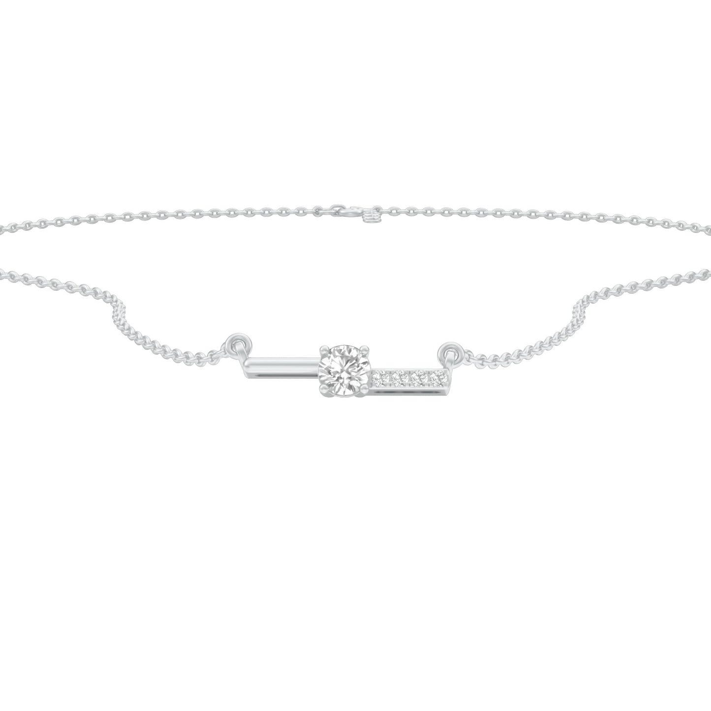 KI-PD00498-RB-025 18 KT / White Gold