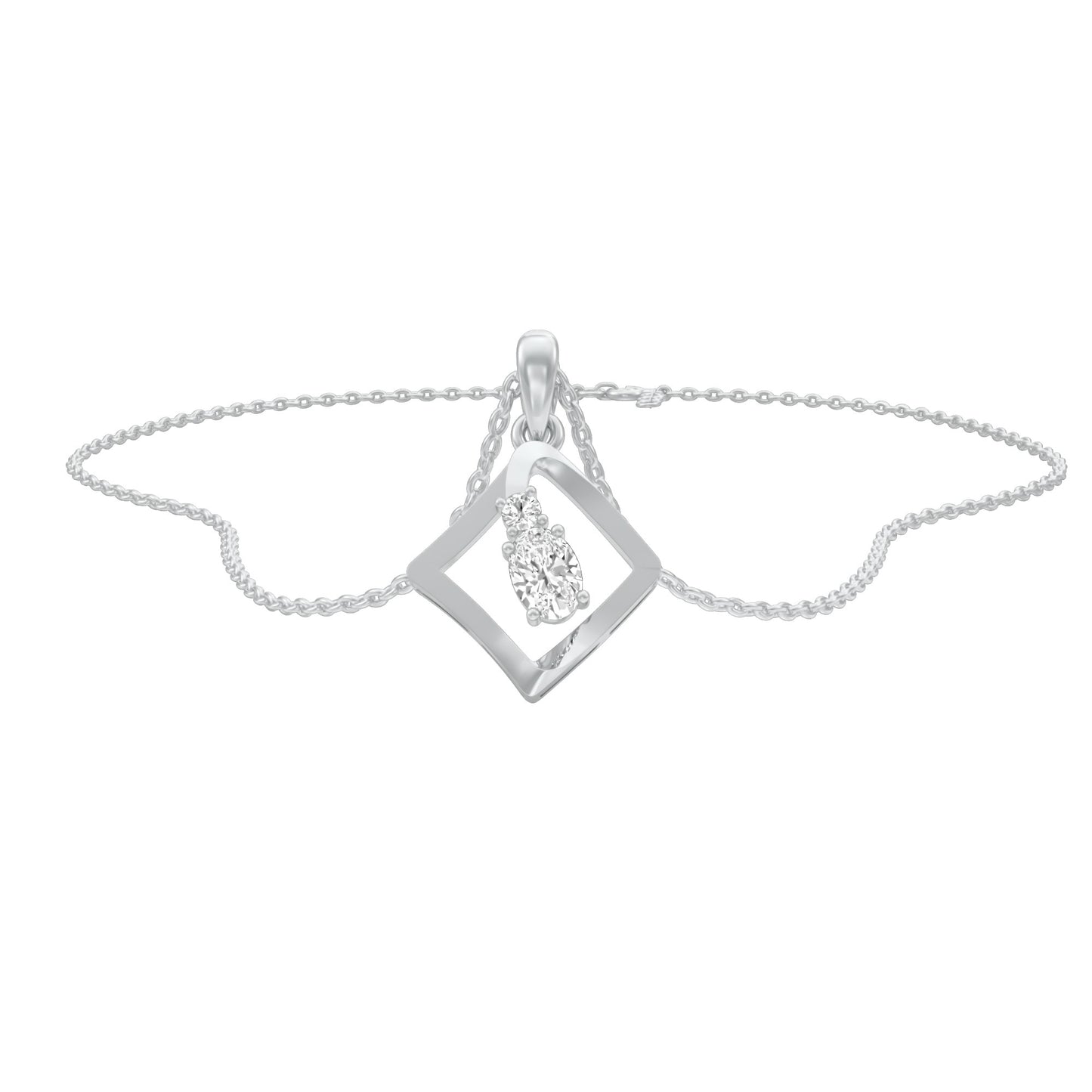 KI-PD00506-OV-025 18 KT / White Gold