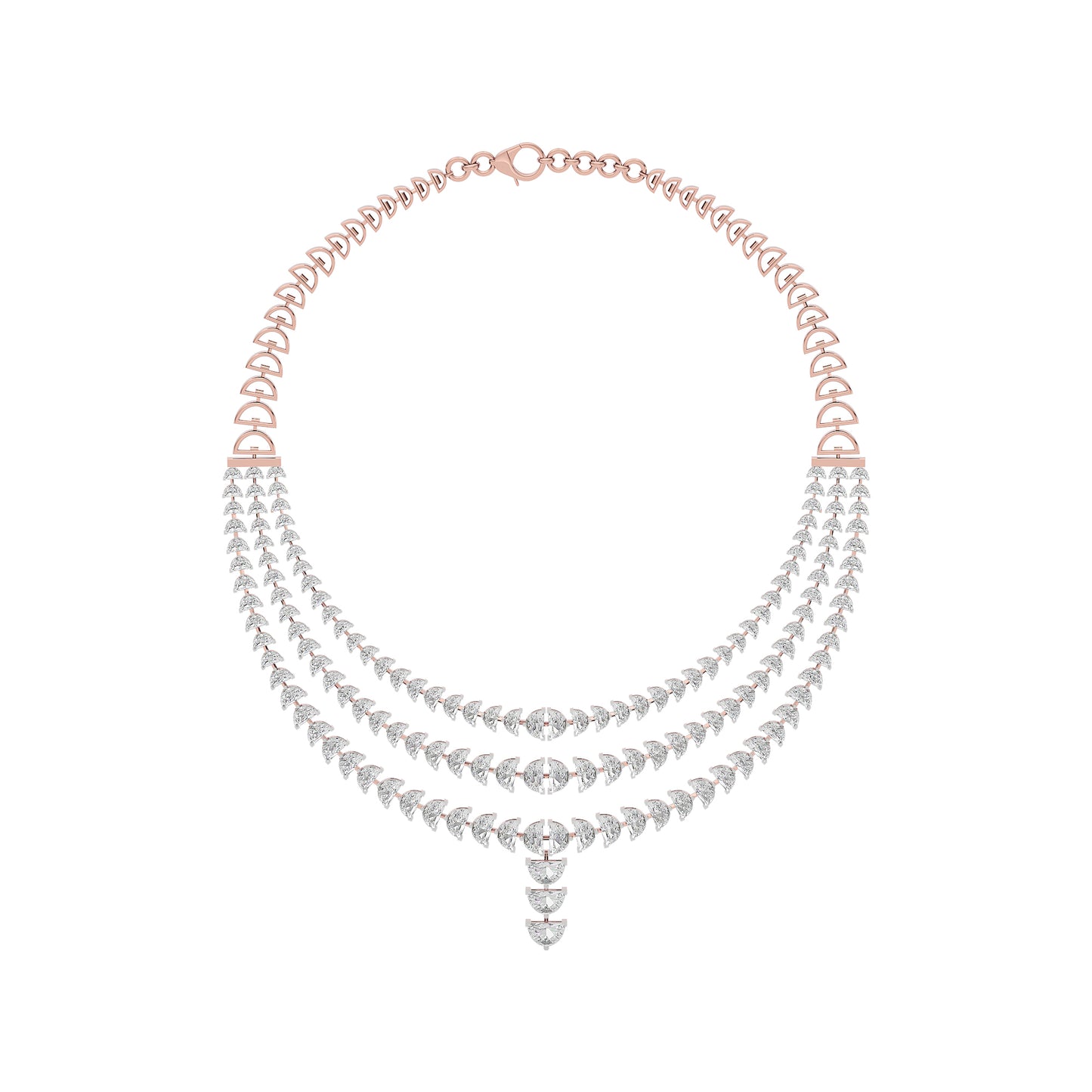 Moon's Phasefall Diamond Necklace