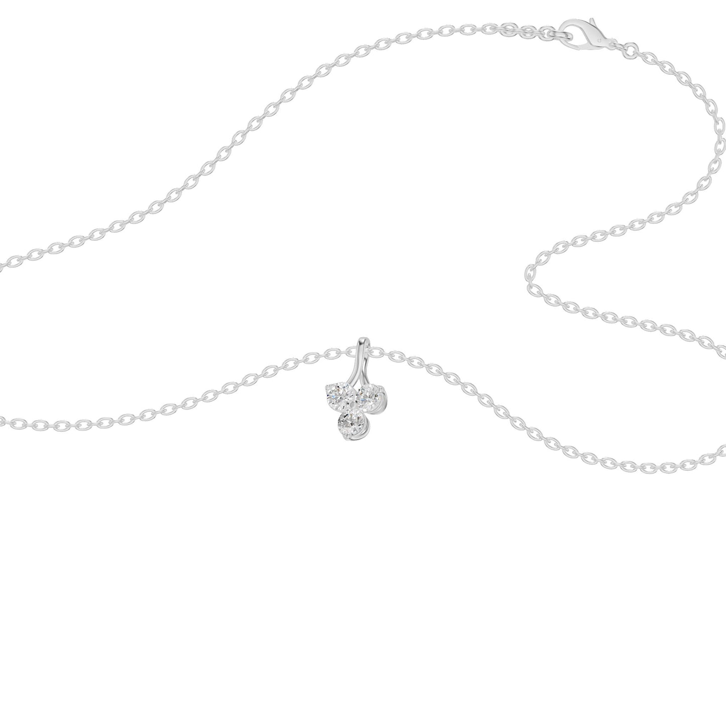 Mini Blossom Round Diamond Pendant