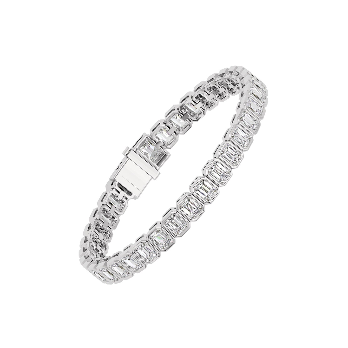 MJ-LB61405-4 18 KT / White Gold