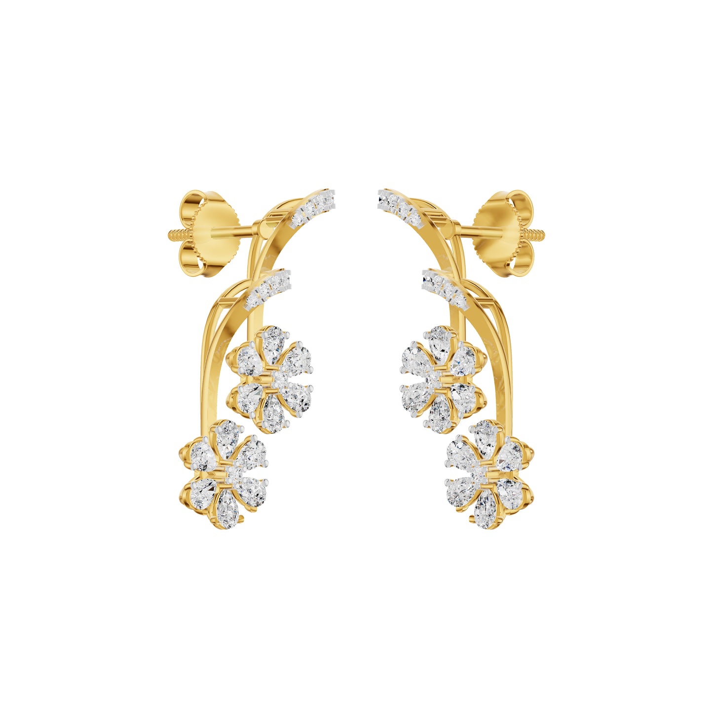 Small Brylee Diamond Stud Earrings