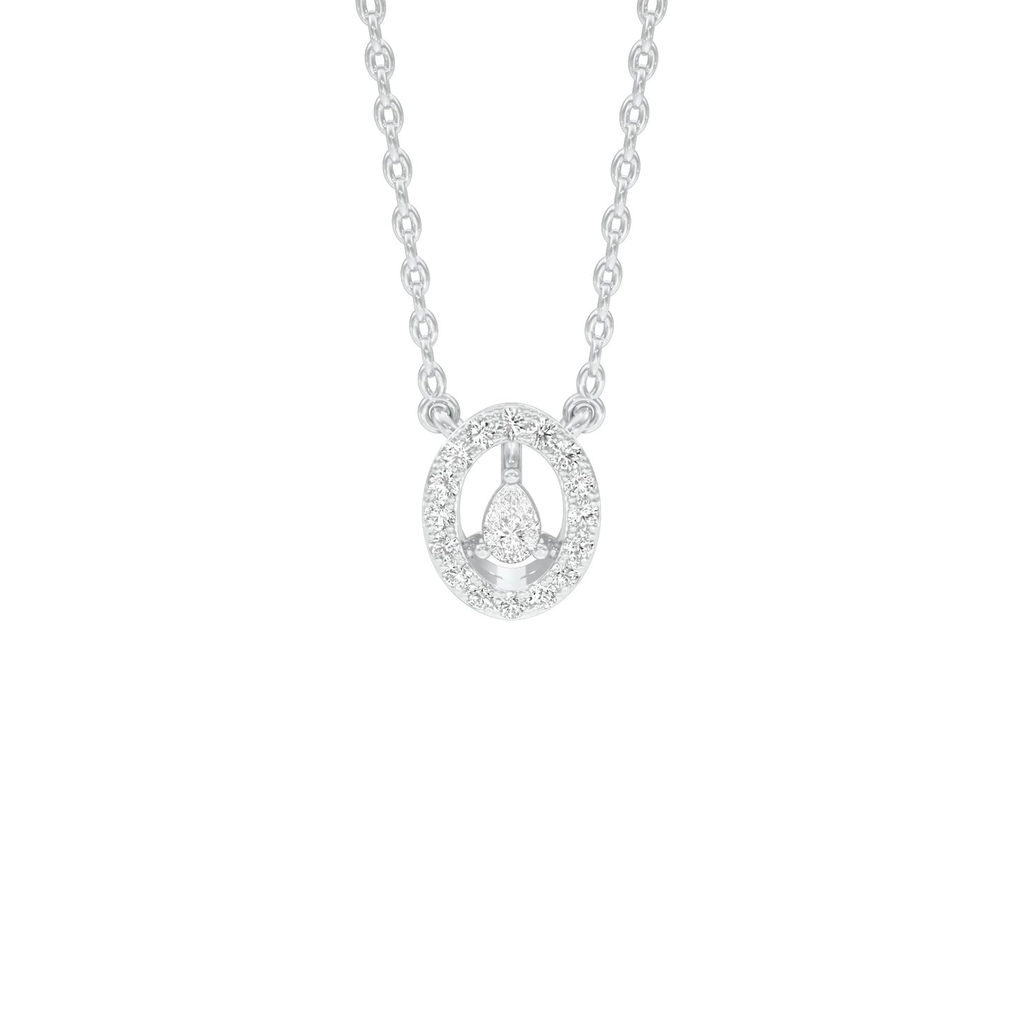 NJ-CNL0084 18 KT / White Gold