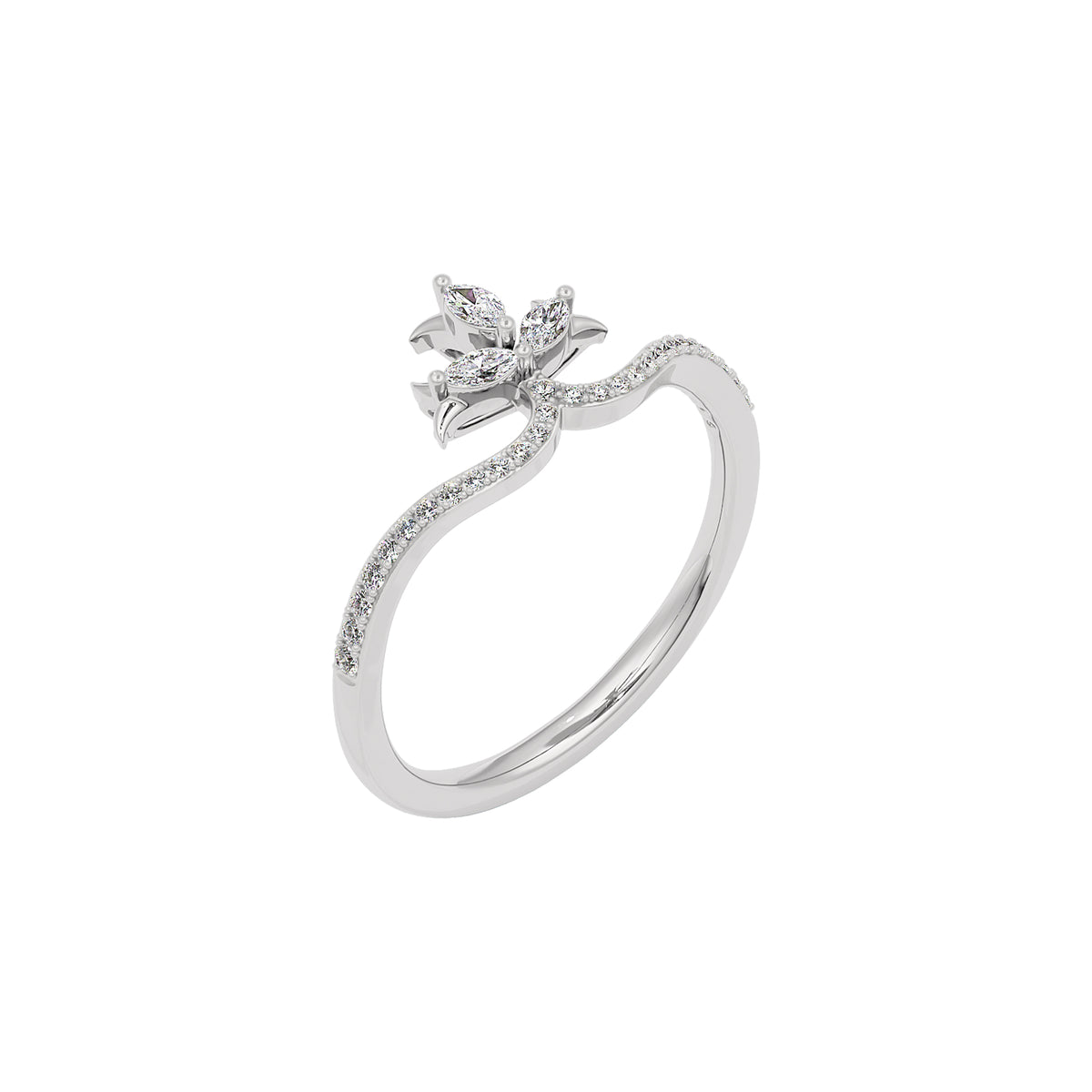Uphold Diamond Ring 18 KT / White Gold / 22