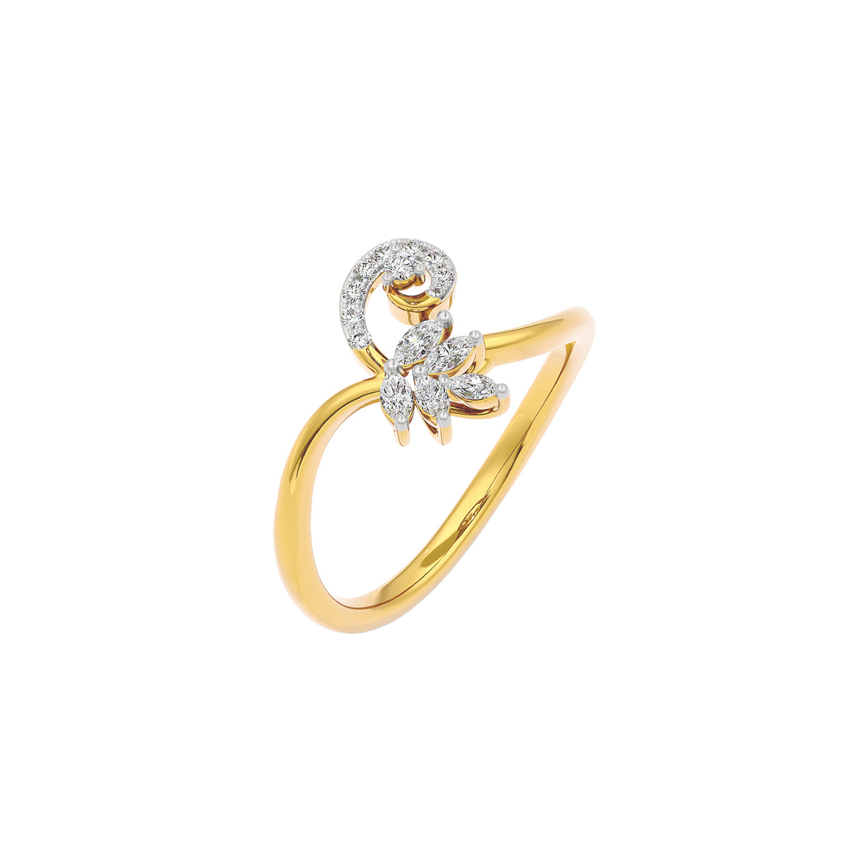 Ivara Diamond Ring 18 KT / Yellow Gold / 22