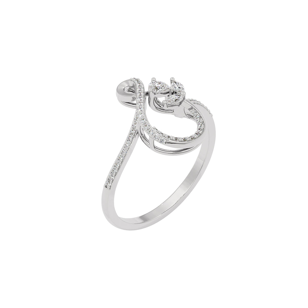 Latice Bloom Diamond Ring 18 KT / White Gold / 22