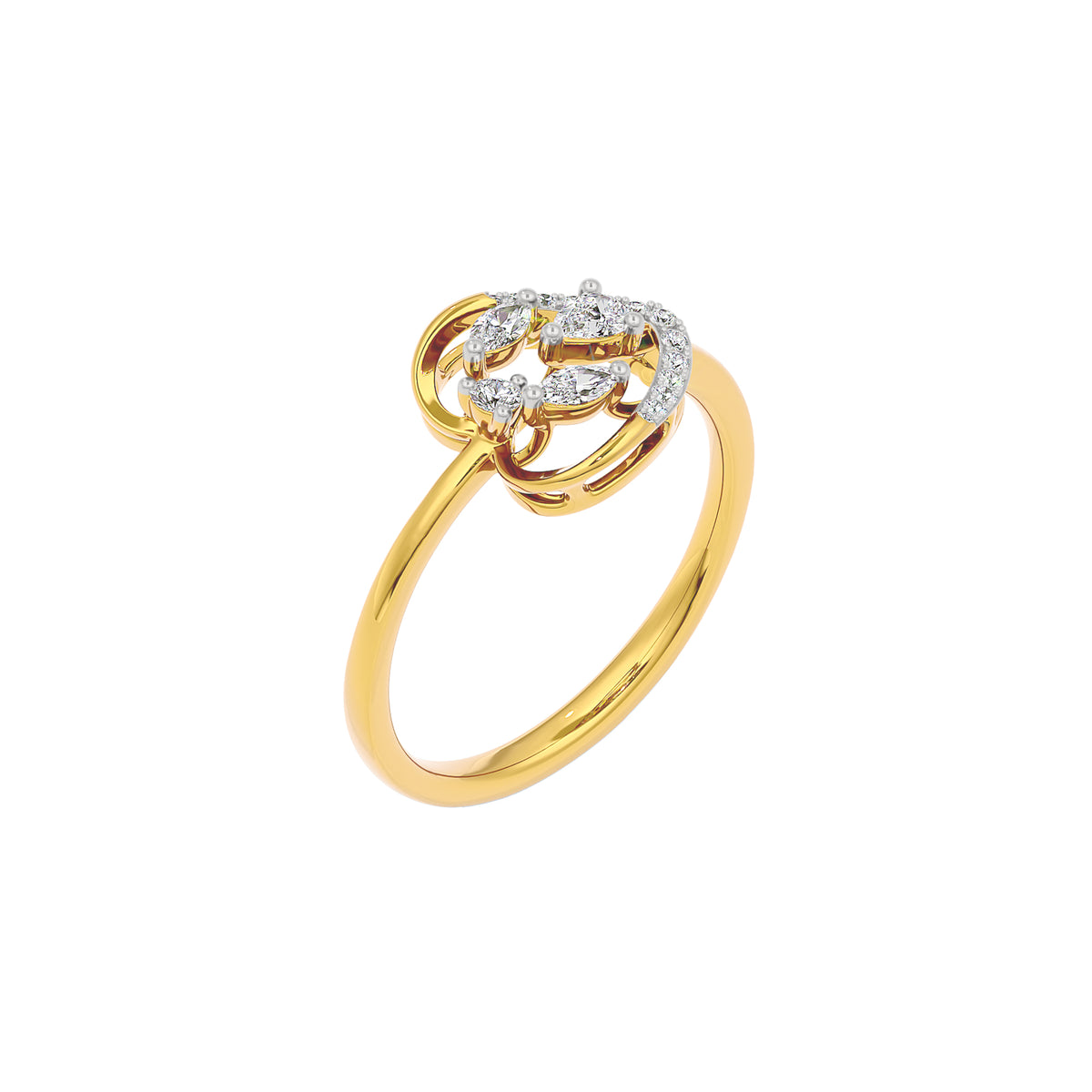 The Grace Diamond Ring 18 KT / Yellow Gold / 22