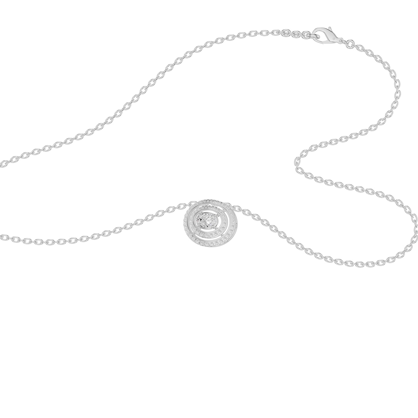 NJ-FSP0778 18 KT / White Gold