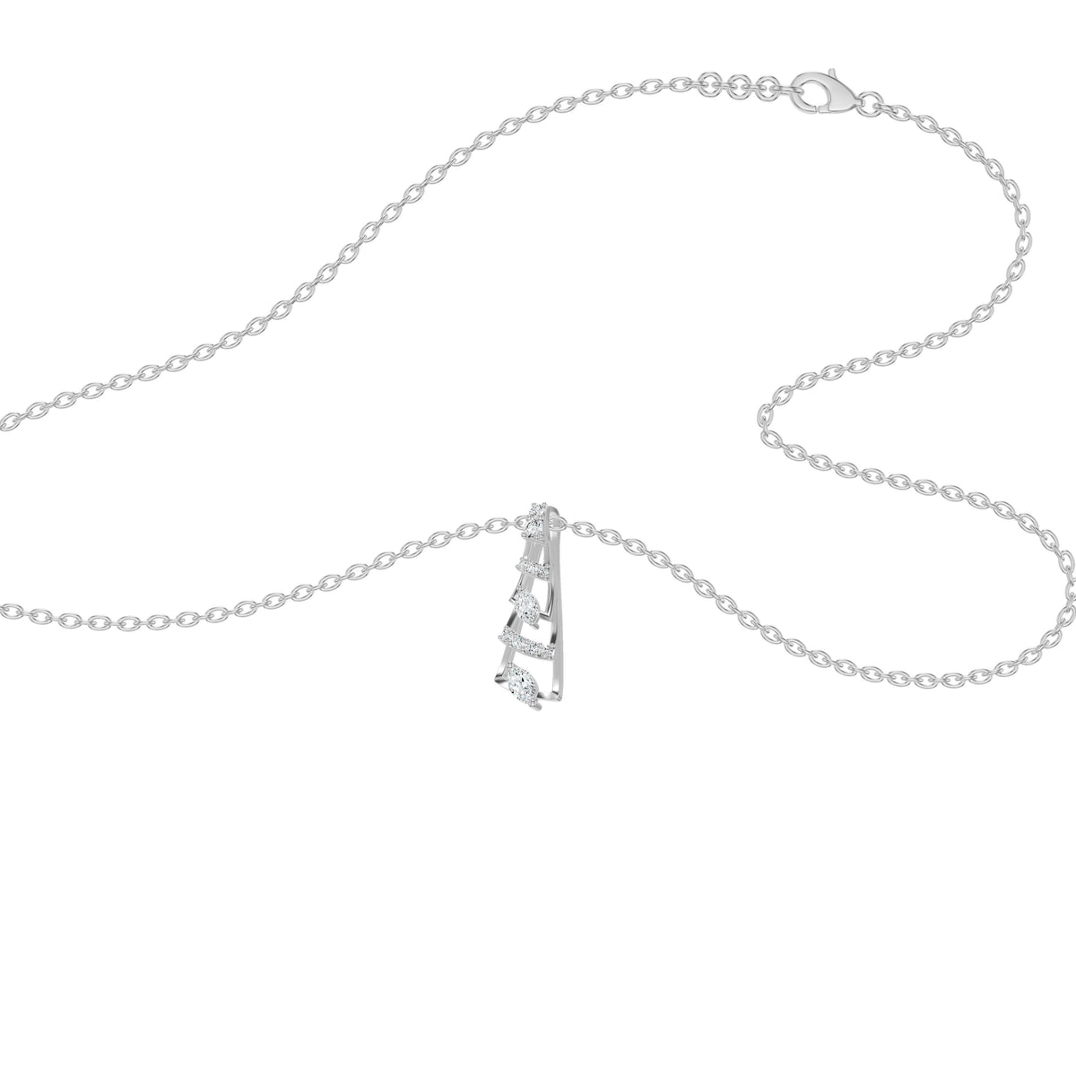 NJ-NSFP24704 18 KT / White Gold